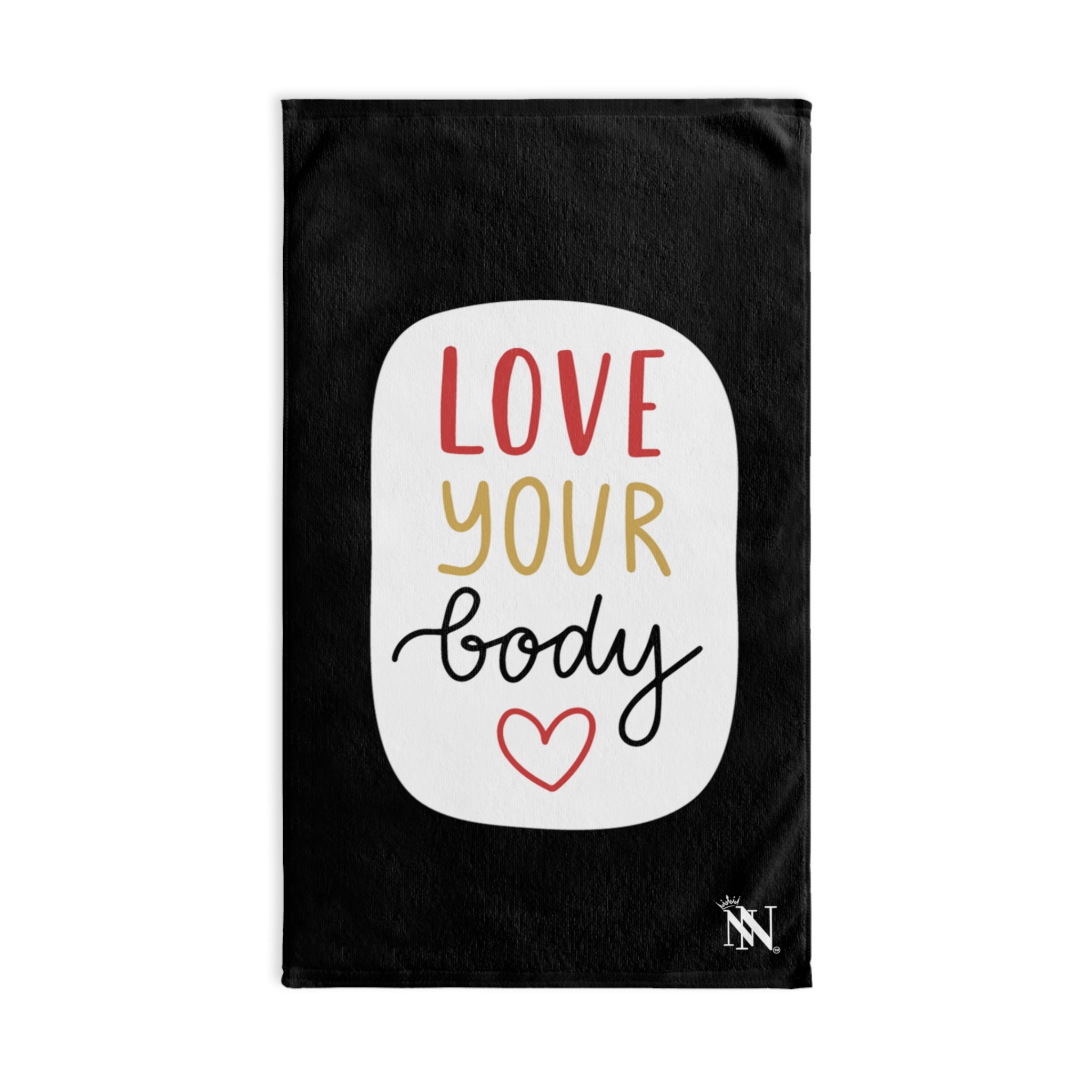 Love Your Body Black | Sexy Gifts for Boyfriend, Funny Towel Romantic Gift for Wedding Couple Fiance First Year 2nd Anniversary Valentines, Party Gag Gifts, Joke Humor Cloth for Husband Men BF NECTAR NAPKINS