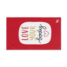 Love Your Body Red | Sexy Gifts for Boyfriend, Funny Towel Romantic Gift for Wedding Couple Fiance First Year 2nd Anniversary Valentines, Party Gag Gifts, Joke Humor Cloth for Husband Men BF NECTAR NAPKINS