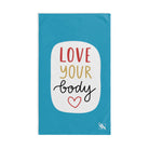 Love Your Body Teal | Novelty Gifts for Boyfriend, Funny Towel Romantic Gift for Wedding Couple Fiance First Year Anniversary Valentines, Party Gag Gifts, Joke Humor Cloth for Husband Men BF NECTAR NAPKINS