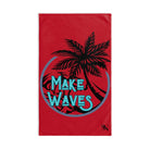 Make Waves Red | Sexy Gifts for Boyfriend, Funny Towel Romantic Gift for Wedding Couple Fiance First Year 2nd Anniversary Valentines, Party Gag Gifts, Joke Humor Cloth for Husband Men BF NECTAR NAPKINS