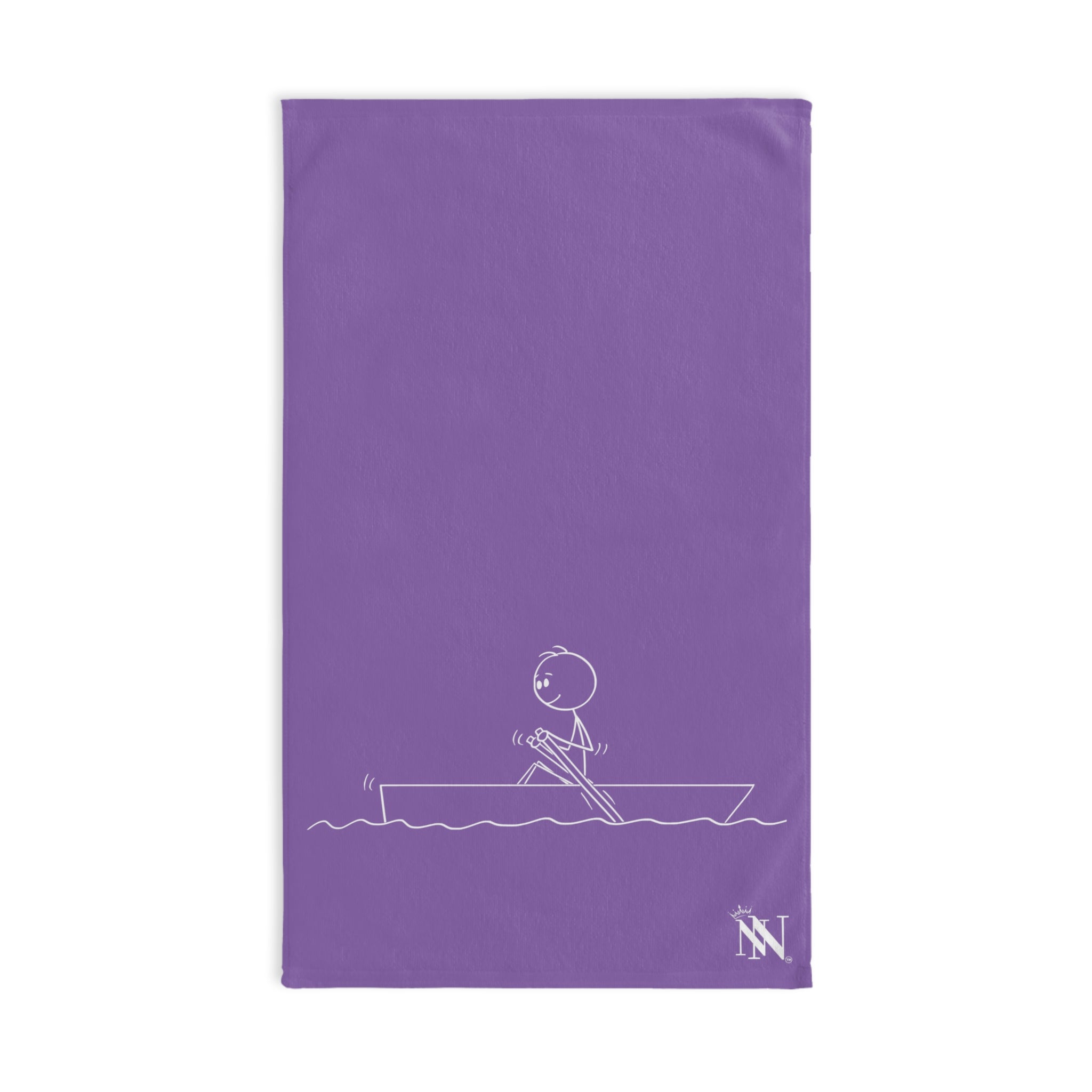 Man Stick in Boat Lavendar | Funny Gifts for Men - Gifts for Him - Birthday Gifts for Men, Him, Husband, Boyfriend, New Couple Gifts, Fathers & Valentines Day Gifts, Hand Towels NECTAR NAPKINS