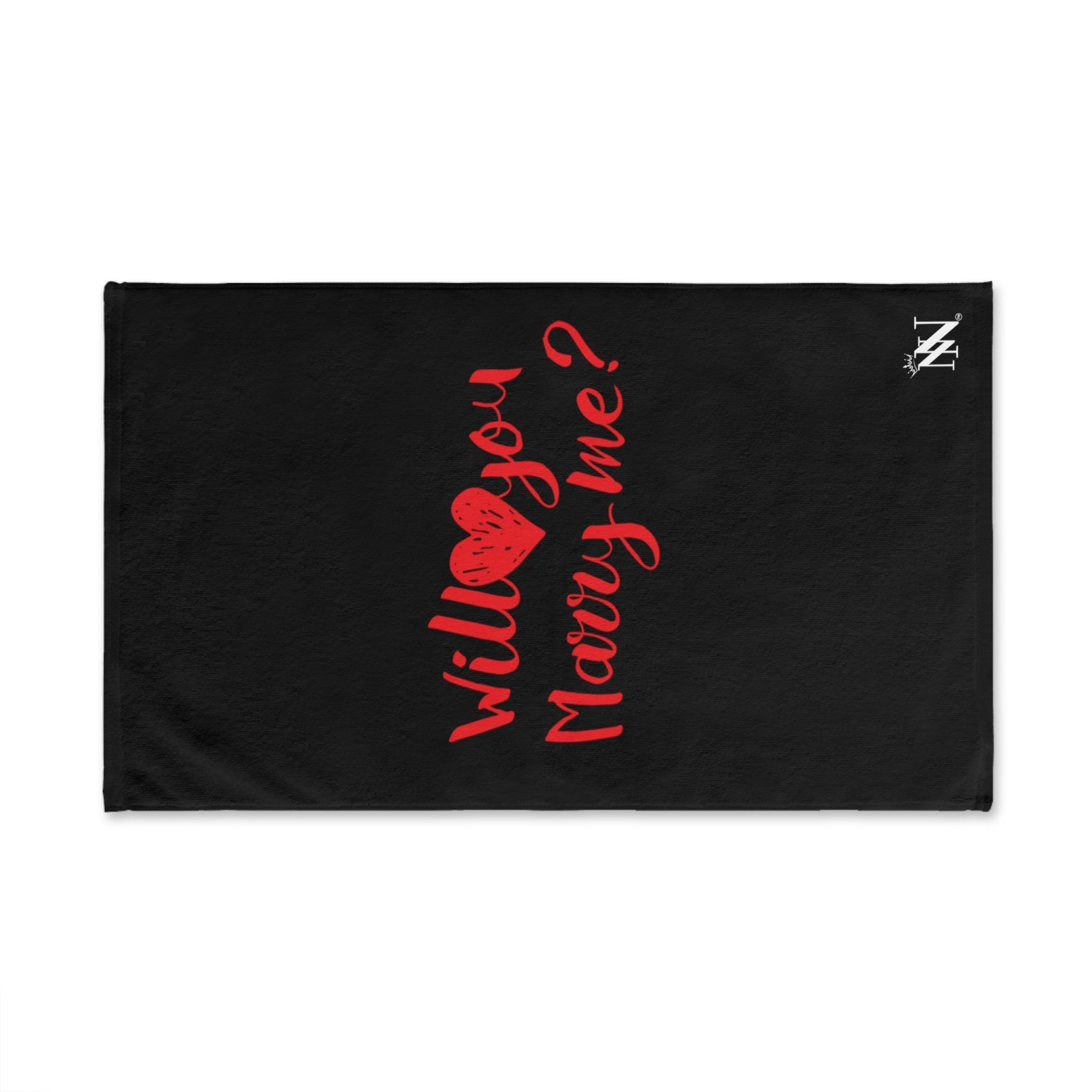 Marry Me 2 Black | Sexy Gifts for Boyfriend, Funny Towel Romantic Gift for Wedding Couple Fiance First Year 2nd Anniversary Valentines, Party Gag Gifts, Joke Humor Cloth for Husband Men BF NECTAR NAPKINS