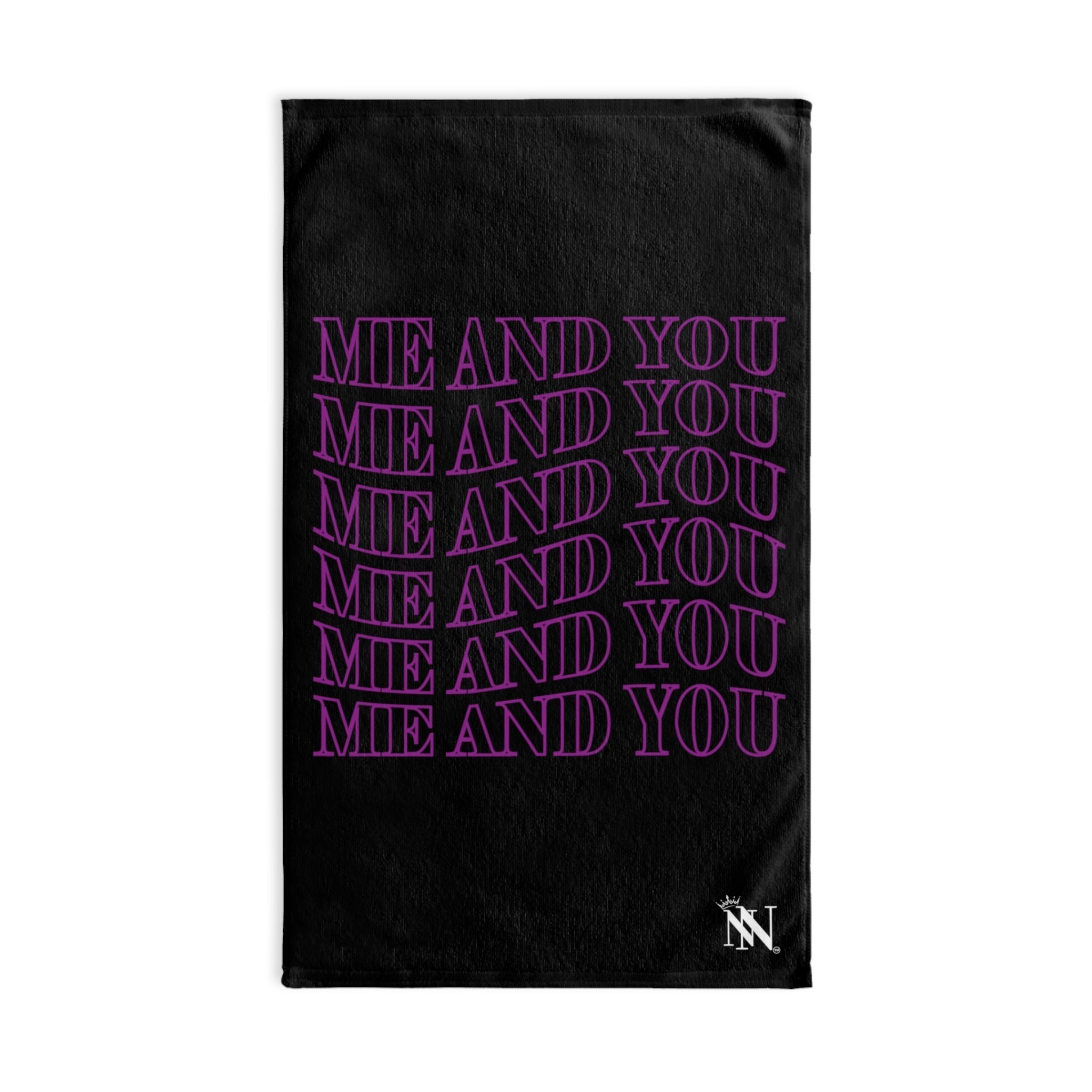 Me You Font Black | Sexy Gifts for Boyfriend, Funny Towel Romantic Gift for Wedding Couple Fiance First Year 2nd Anniversary Valentines, Party Gag Gifts, Joke Humor Cloth for Husband Men BF NECTAR NAPKINS