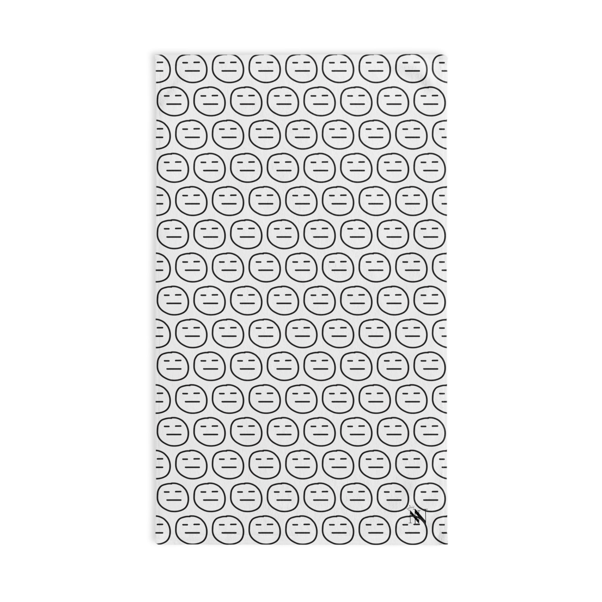 Mehr Pattern Emoji BlackWhite | Funny Gifts for Men - Gifts for Him - Birthday Gifts for Men, Him, Her, Husband, Boyfriend, Girlfriend, New Couple Gifts, Fathers & Valentines Day Gifts, Christmas Gifts NECTAR NAPKINS