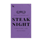 Menu Steak Lavendar | Funny Gifts for Men - Gifts for Him - Birthday Gifts for Men, Him, Husband, Boyfriend, New Couple Gifts, Fathers & Valentines Day Gifts, Hand Towels Valentines NECTAR NAPKINS