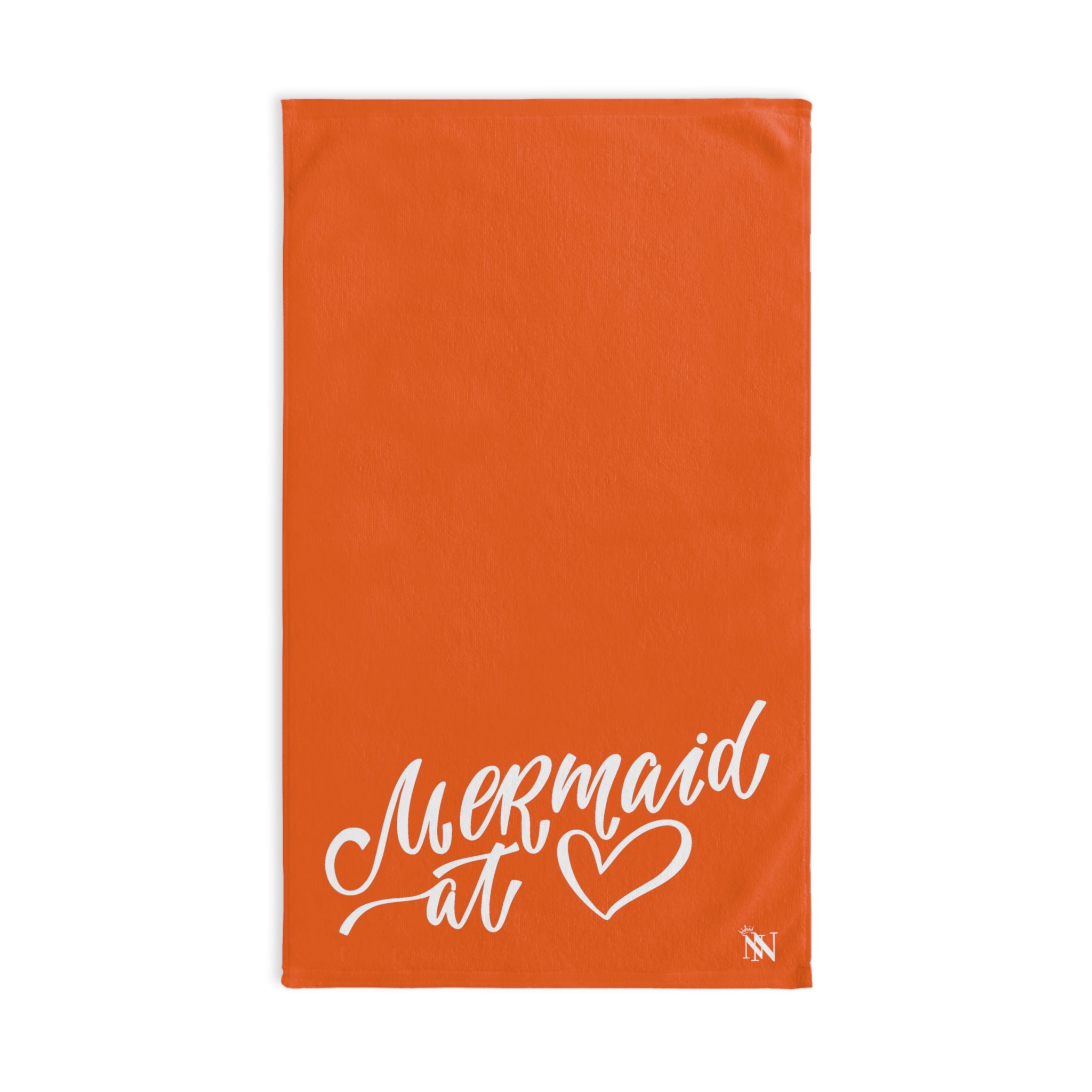 Mermaid At Heart Orange | Funny Gifts for Men - Gifts for Him - Birthday Gifts for Men, Him, Husband, Boyfriend, New Couple Gifts, Fathers & Valentines Day Gifts, Hand Towels NECTAR NAPKINS