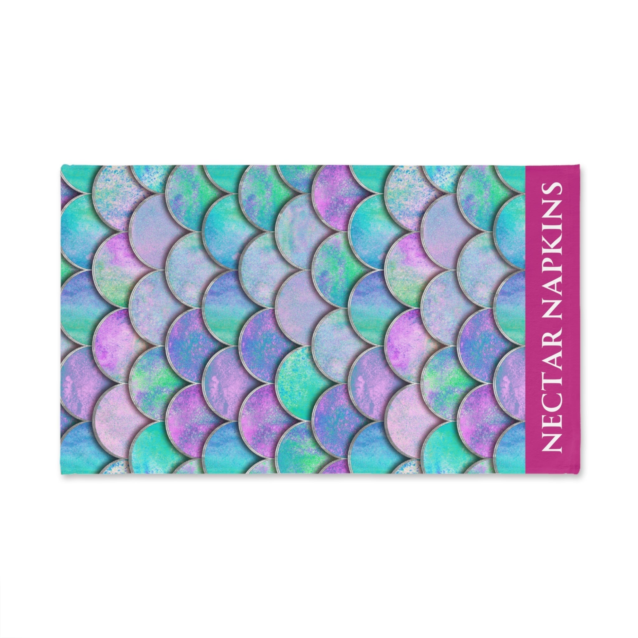 Mermaid Scale Fuscia | Funny Gifts for Men - Gifts for Him - Birthday Gifts for Men, Him, Husband, Boyfriend, New Couple Gifts, Fathers & Valentines Day Gifts, Hand Towels NECTAR NAPKINS