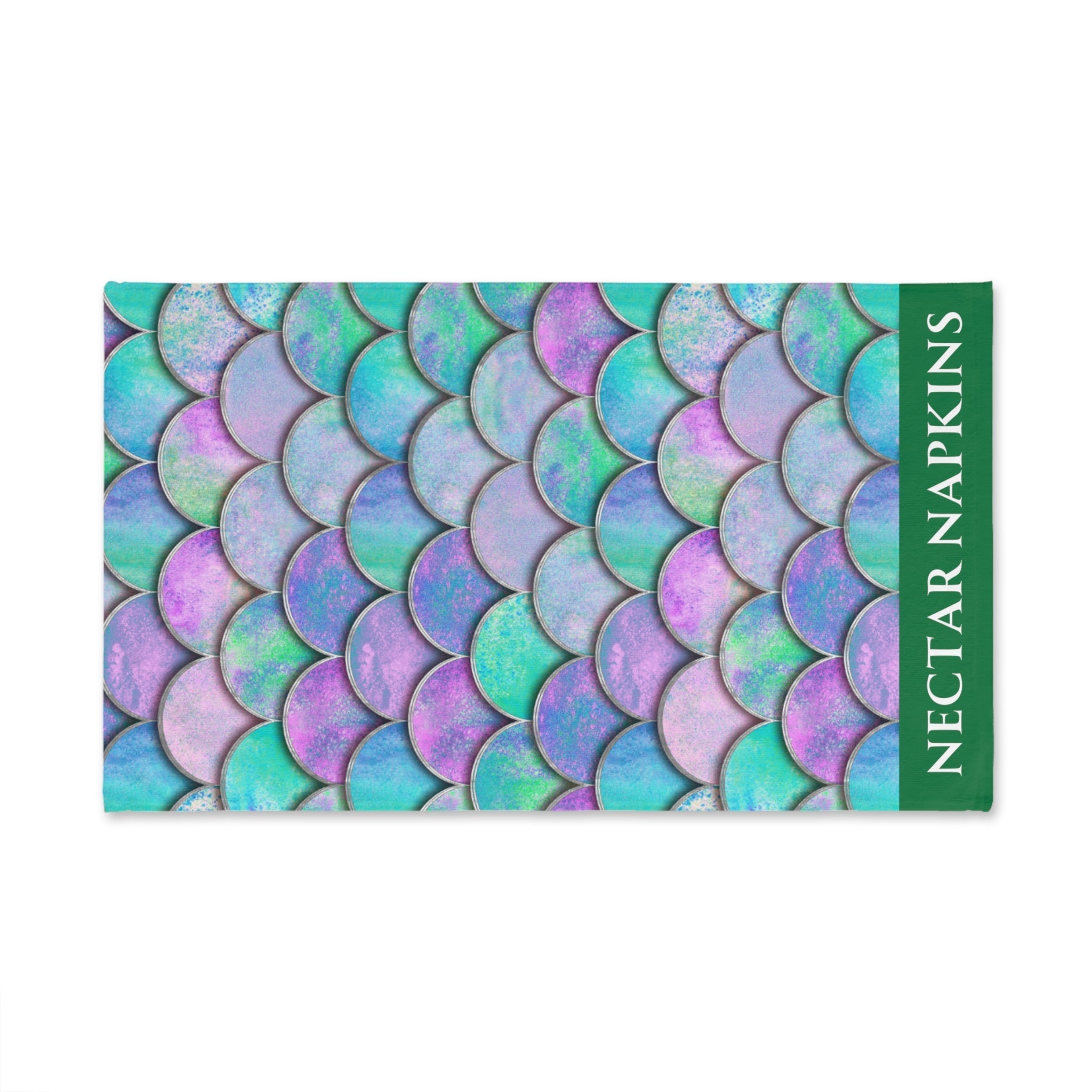 Mermaid Scale  Green | Anniversary Wedding, Christmas, Valentines Day, Birthday Gifts for Him, Her, Romantic Gifts for Wife, Girlfriend, Couples Gifts for Boyfriend, Husband NECTAR NAPKINS