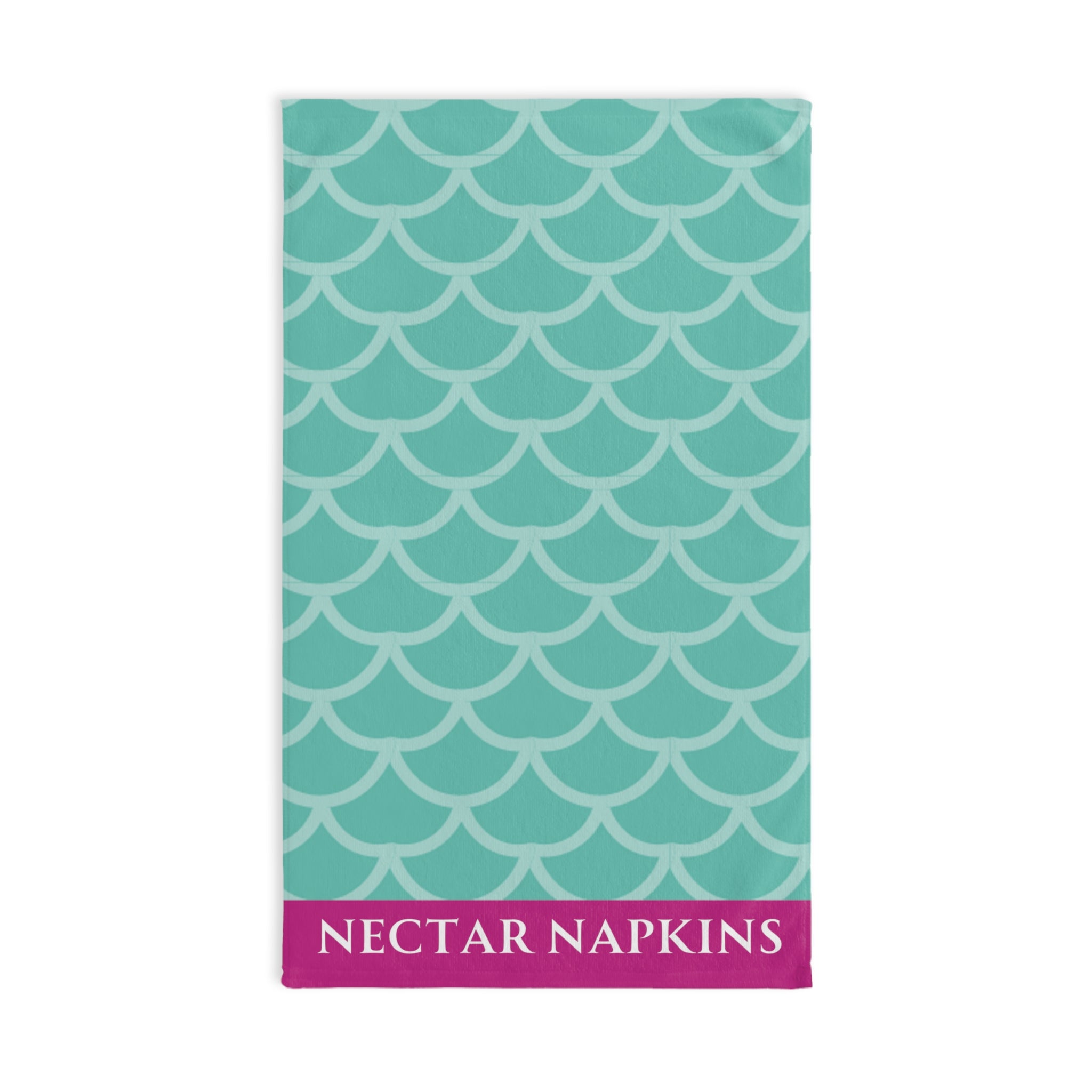 Mermaid Tail Mint Fuscia | Funny Gifts for Men - Gifts for Him - Birthday Gifts for Men, Him, Husband, Boyfriend, New Couple Gifts, Fathers & Valentines Day Gifts, Hand Towels NECTAR NAPKINS
