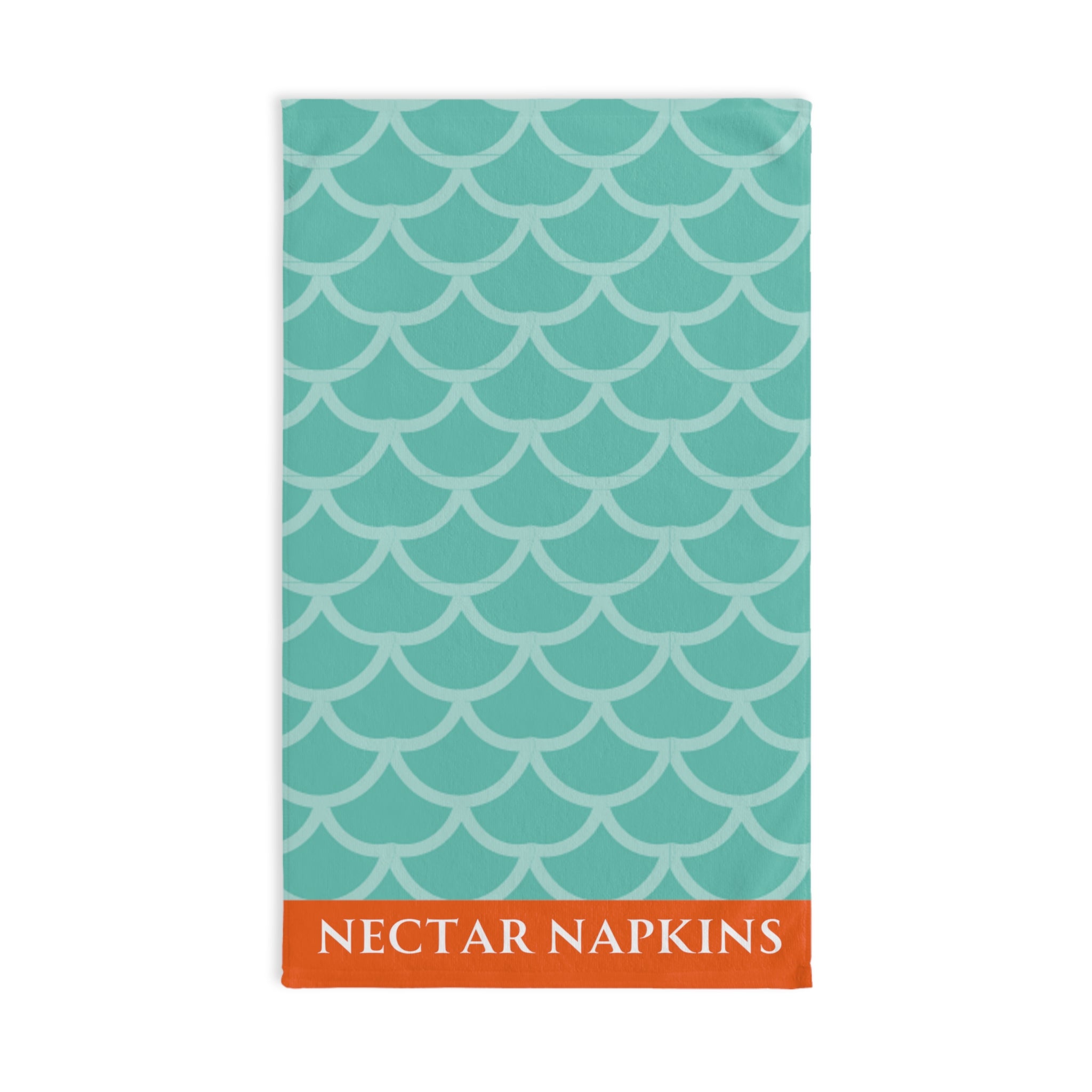 Mermaid Tail Mint Orange | Funny Gifts for Men - Gifts for Him - Birthday Gifts for Men, Him, Husband, Boyfriend, New Couple Gifts, Fathers & Valentines Day Gifts, Hand Towels NECTAR NAPKINS
