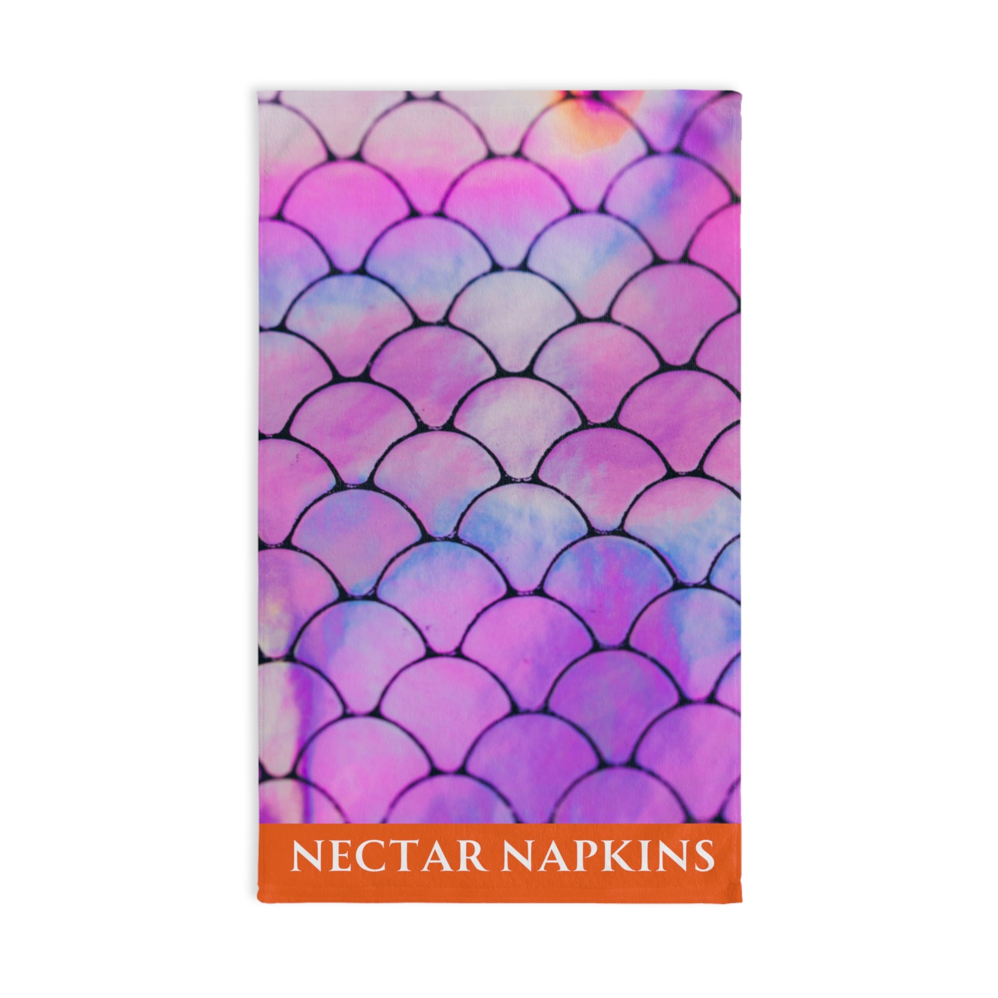 Mermaid Tail Purple Orange | Funny Gifts for Men - Gifts for Him - Birthday Gifts for Men, Him, Husband, Boyfriend, New Couple Gifts, Fathers & Valentines Day Gifts, Hand Towels NECTAR NAPKINS