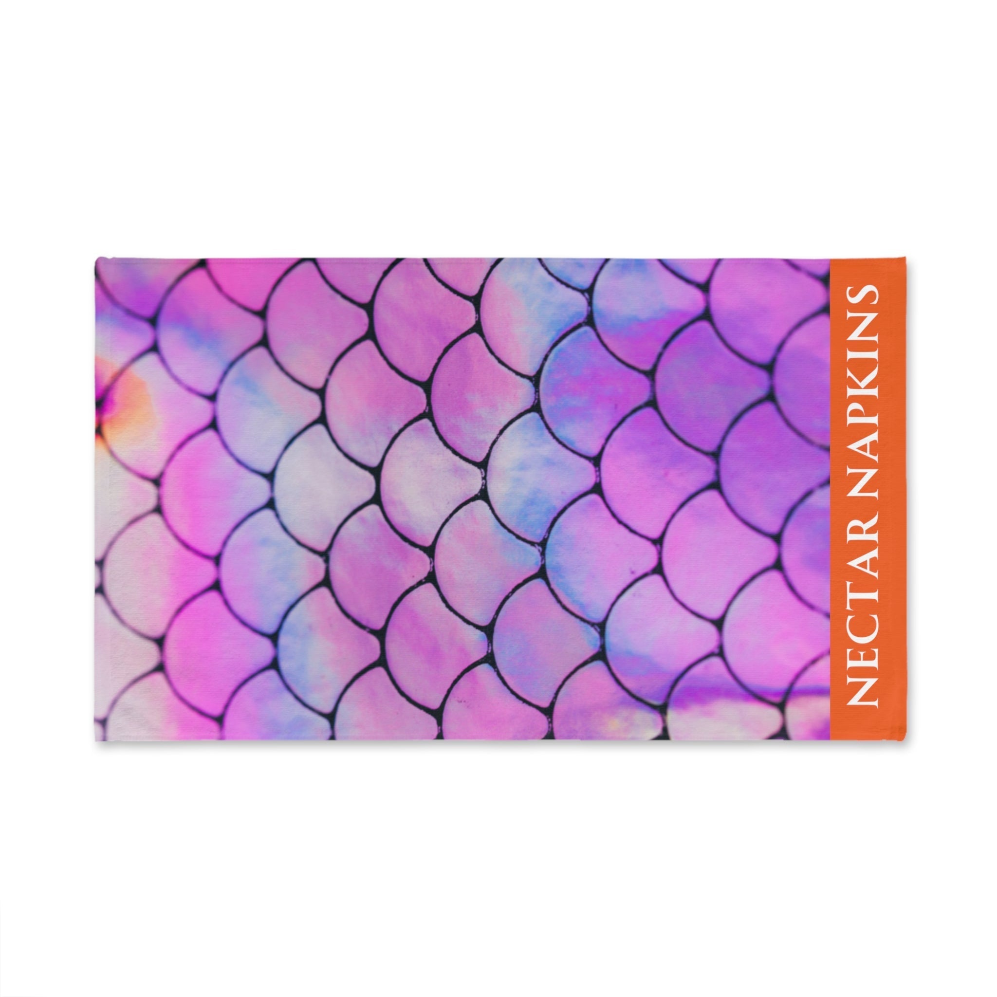 Mermaid Tail Purple Orange | Funny Gifts for Men - Gifts for Him - Birthday Gifts for Men, Him, Husband, Boyfriend, New Couple Gifts, Fathers & Valentines Day Gifts, Hand Towels NECTAR NAPKINS