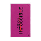 Mission Impossible Fuscia | Funny Gifts for Men - Gifts for Him - Birthday Gifts for Men, Him, Husband, Boyfriend, New Couple Gifts, Fathers & Valentines Day Gifts, Hand Towels NECTAR NAPKINS