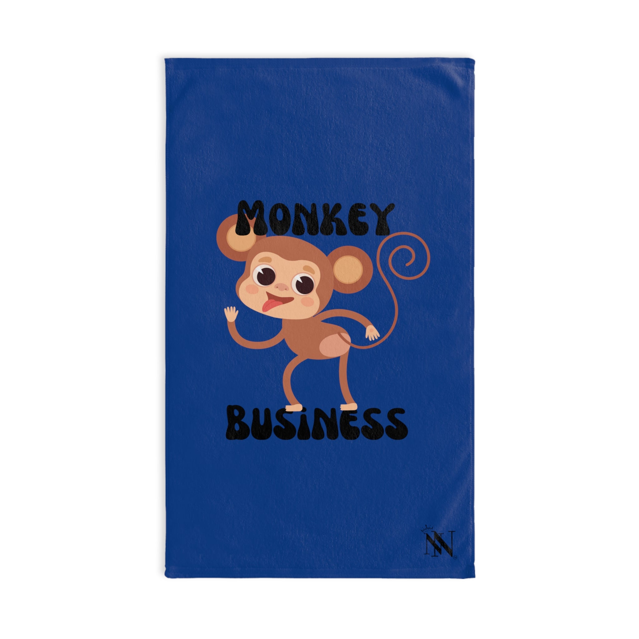 Monkey Fun Blue | Gifts for Boyfriend, Funny Towel Romantic Gift for Wedding Couple Fiance First Year Anniversary Valentines, Party Gag Gifts, Joke Humor Cloth for Husband Men BF NECTAR NAPKINS