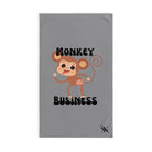 Monkey Fun Grey | Anniversary Wedding, Christmas, Valentines Day, Birthday Gifts for Him, Her, Romantic Gifts for Wife, Girlfriend, Couples Gifts for Boyfriend, Husband NECTAR NAPKINS