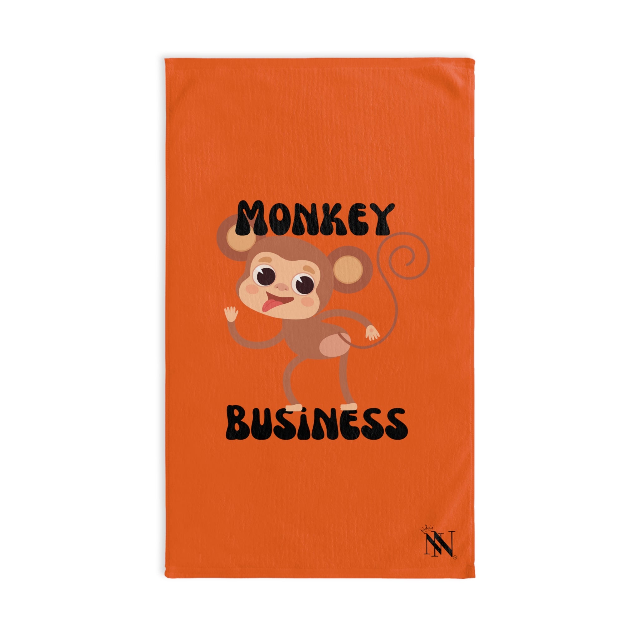 Monkey Fun Orange | Funny Gifts for Men - Gifts for Him - Birthday Gifts for Men, Him, Husband, Boyfriend, New Couple Gifts, Fathers & Valentines Day Gifts, Hand Towels NECTAR NAPKINS