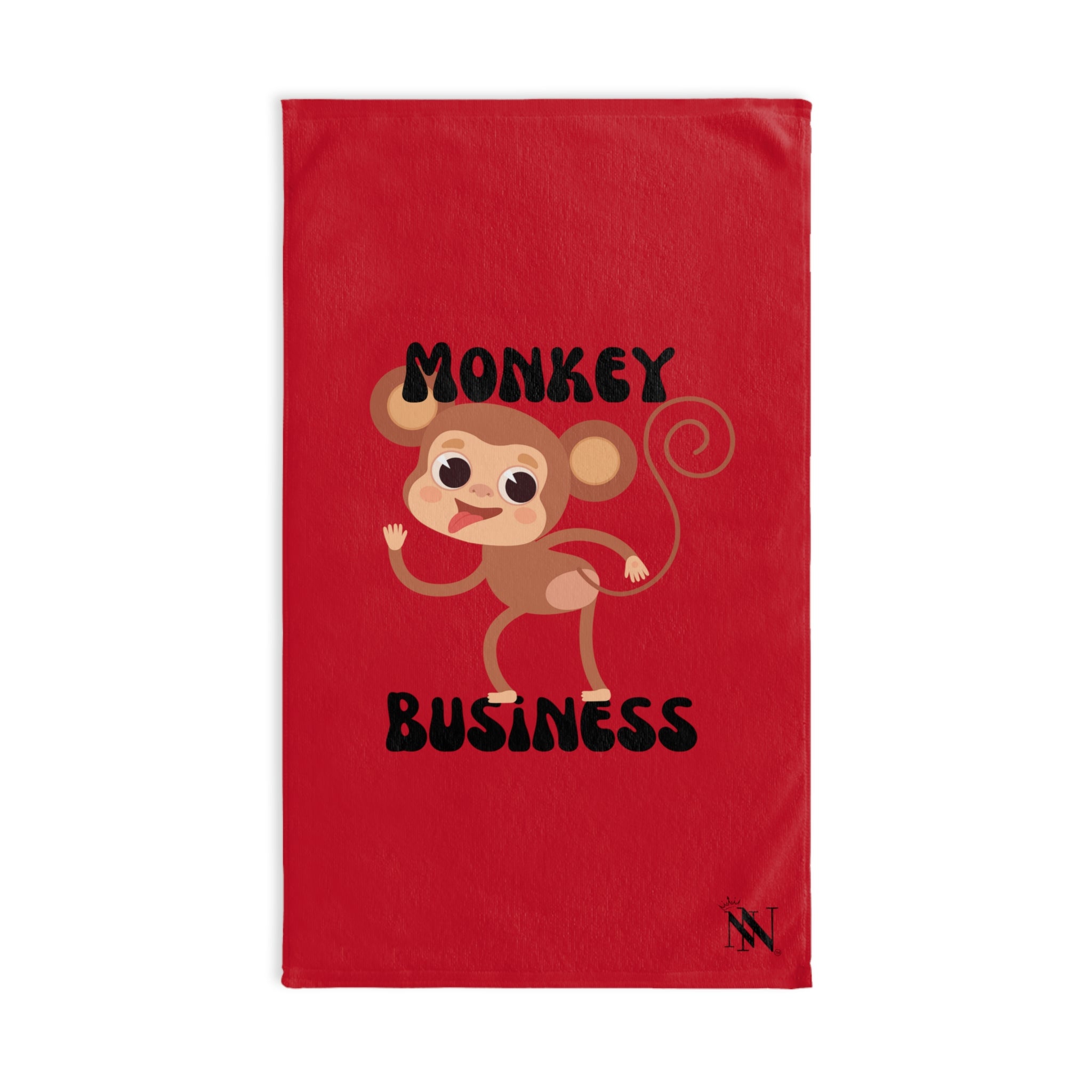 Monkey Fun Red | Sexy Gifts for Boyfriend, Funny Towel Romantic Gift for Wedding Couple Fiance First Year 2nd Anniversary Valentines, Party Gag Gifts, Joke Humor Cloth for Husband Men BF NECTAR NAPKINS