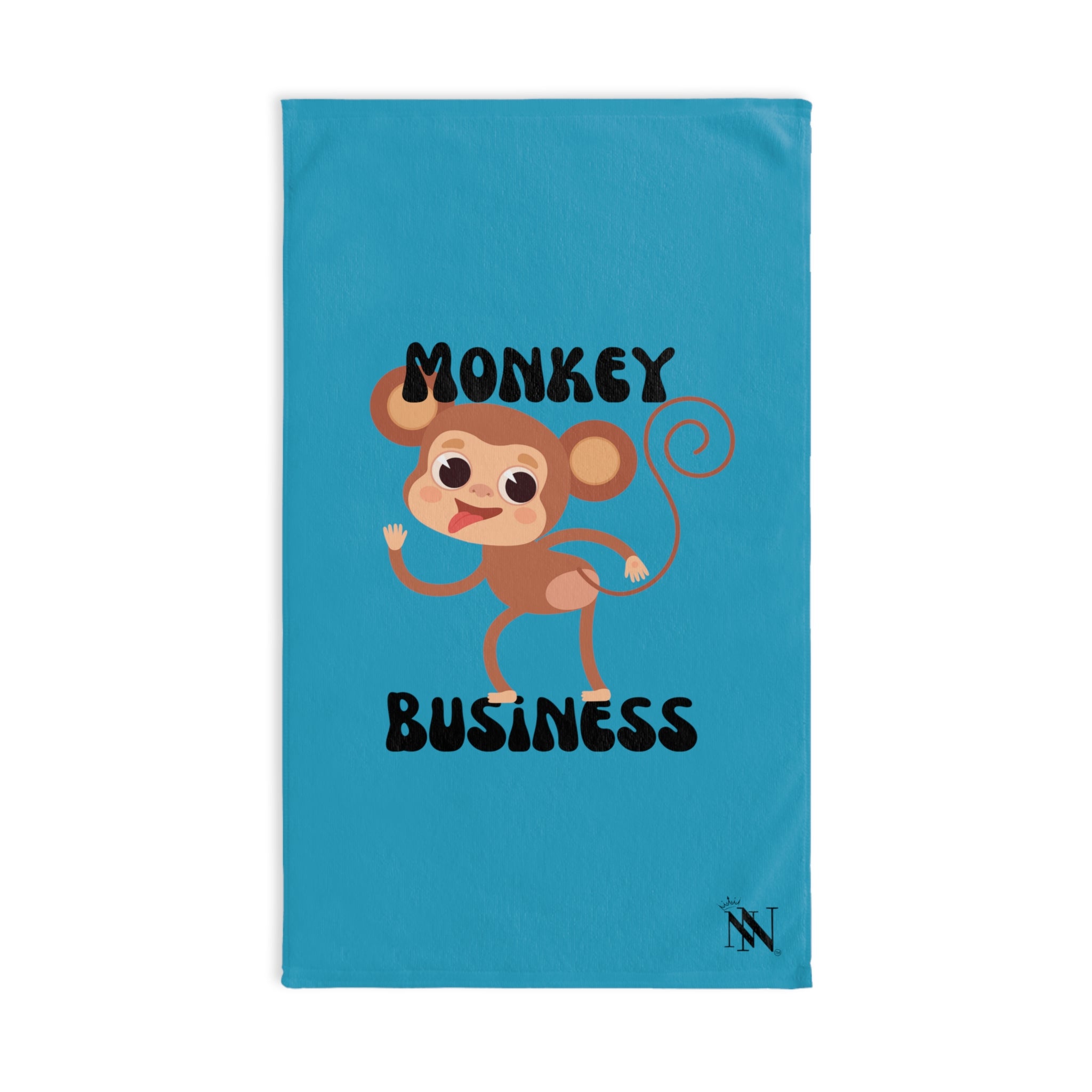 Monkey Fun Teal | Novelty Gifts for Boyfriend, Funny Towel Romantic Gift for Wedding Couple Fiance First Year Anniversary Valentines, Party Gag Gifts, Joke Humor Cloth for Husband Men BF NECTAR NAPKINS