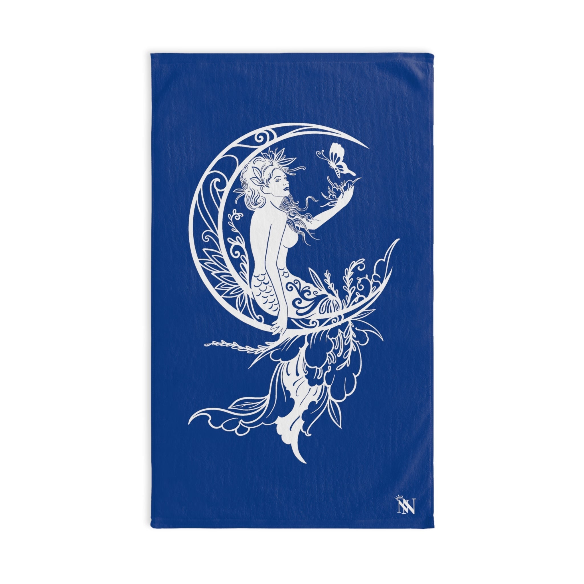 Moon Mermaid Star Blue | Gifts for Boyfriend, Funny Towel Romantic Gift for Wedding Couple Fiance First Year Anniversary Valentines, Party Gag Gifts, Joke Humor Cloth for Husband Men BF NECTAR NAPKINS