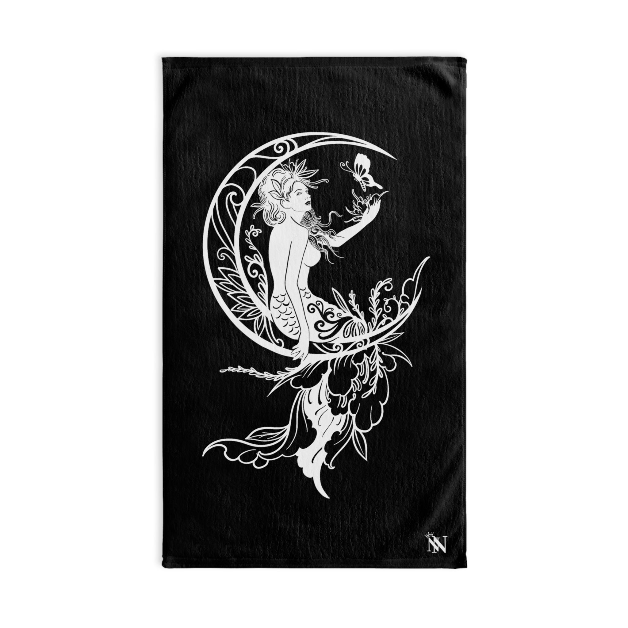 Moon Mermaid StarBlack | Sexy Gifts for Boyfriend, Funny Towel Romantic Gift for Wedding Couple Fiance First Year 2nd Anniversary Valentines, Party Gag Gifts, Joke Humor Cloth for Husband Men BF NECTAR NAPKINS