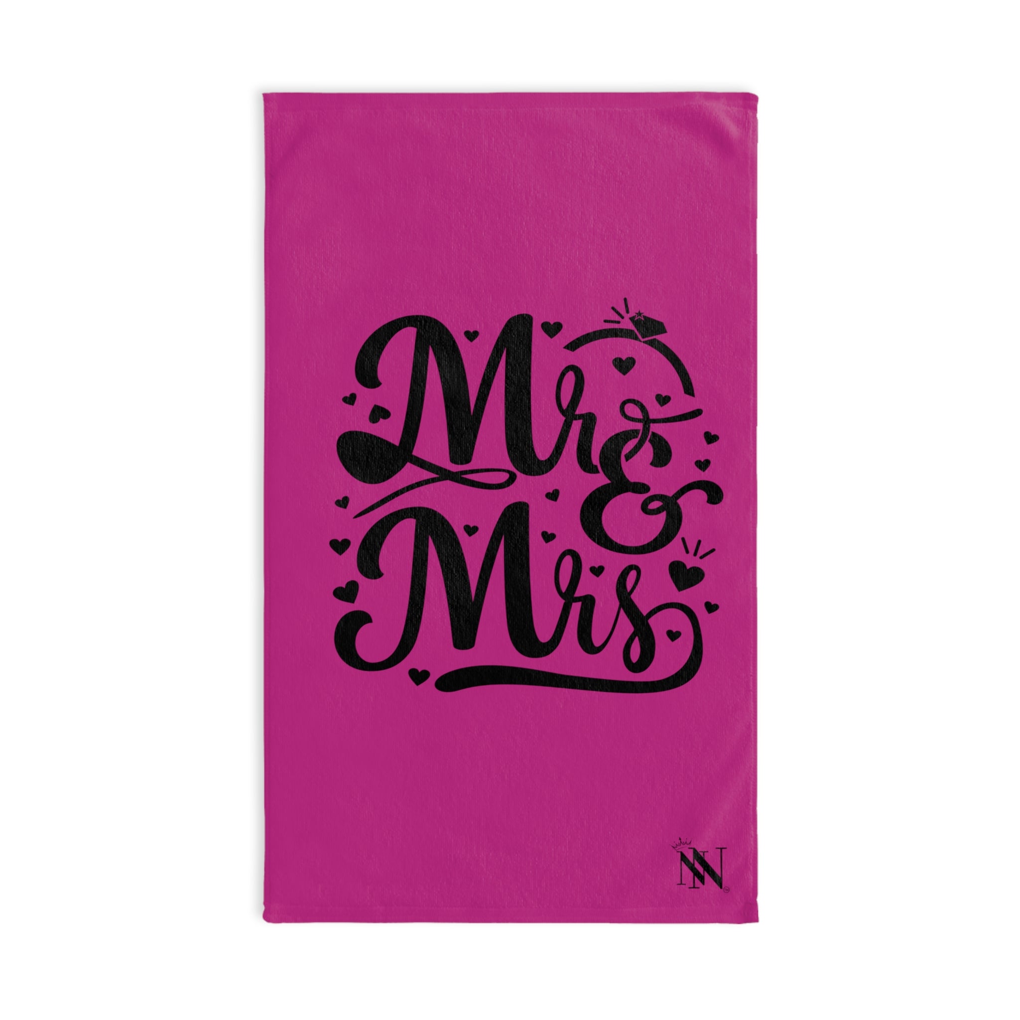 Mr Mrs Bride Fuscia | Funny Gifts for Men - Gifts for Him - Birthday Gifts for Men, Him, Husband, Boyfriend, New Couple Gifts, Fathers & Valentines Day Gifts, Hand Towels NECTAR NAPKINS