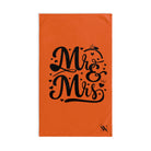 Mr Mrs Bride Orange | Funny Gifts for Men - Gifts for Him - Birthday Gifts for Men, Him, Husband, Boyfriend, New Couple Gifts, Fathers & Valentines Day Gifts, Hand Towels NECTAR NAPKINS