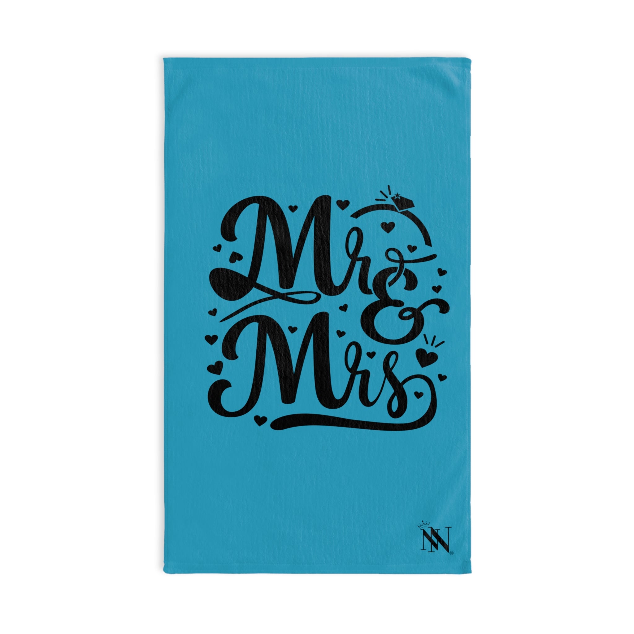 Mr Mrs Bride Teal | Novelty Gifts for Boyfriend, Funny Towel Romantic Gift for Wedding Couple Fiance First Year Anniversary Valentines, Party Gag Gifts, Joke Humor Cloth for Husband Men BF NECTAR NAPKINS