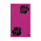 Mr Mrs Bubble Fuscia | Funny Gifts for Men - Gifts for Him - Birthday Gifts for Men, Him, Husband, Boyfriend, New Couple Gifts, Fathers & Valentines Day Gifts, Hand Towels NECTAR NAPKINS