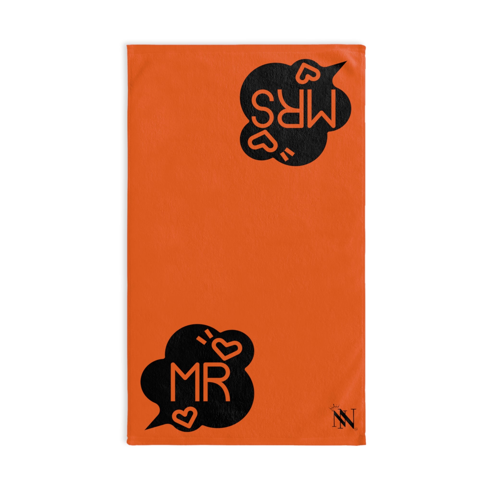 Mr Mrs Bubble Orange | Funny Gifts for Men - Gifts for Him - Birthday Gifts for Men, Him, Husband, Boyfriend, New Couple Gifts, Fathers & Valentines Day Gifts, Hand Towels NECTAR NAPKINS