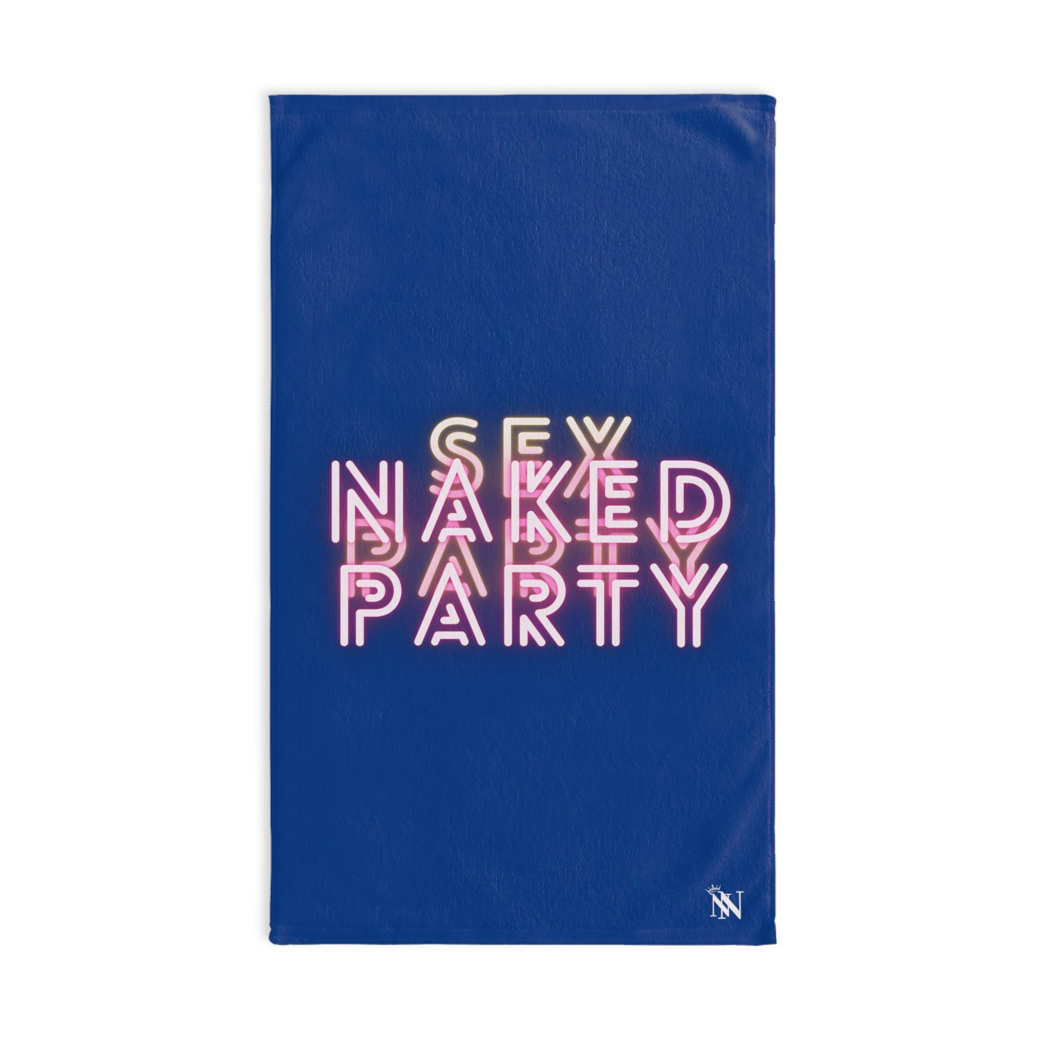 Naked  Party Blue | Gifts for Boyfriend, Funny Towel Romantic Gift for Wedding Couple Fiance First Year Anniversary Valentines, Party Gag Gifts, Joke Humor Cloth for Husband Men BF NECTAR NAPKINS