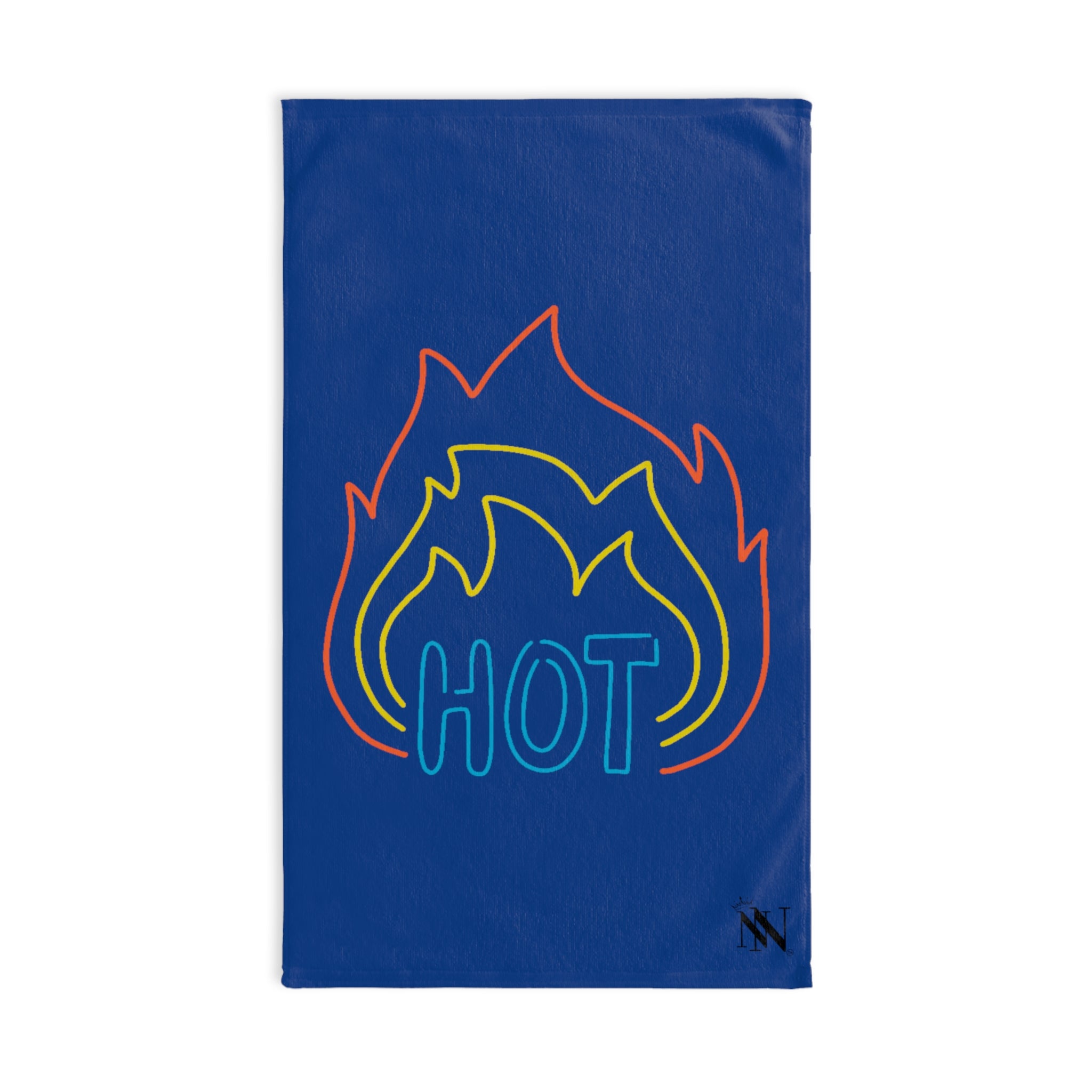 Neon Flame HotBlue | Gifts for Boyfriend, Funny Towel Romantic Gift for Wedding Couple Fiance First Year Anniversary Valentines, Party Gag Gifts, Joke Humor Cloth for Husband Men BF NECTAR NAPKINS