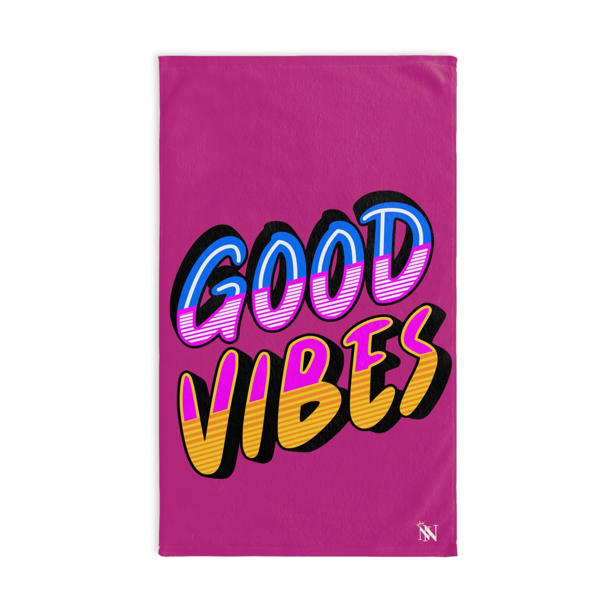 Neon Rainbow Vibes Fuscia | Funny Gifts for Men - Gifts for Him - Birthday Gifts for Men, Him, Husband, Boyfriend, New Couple Gifts, Fathers & Valentines Day Gifts, Hand Towels NECTAR NAPKINS