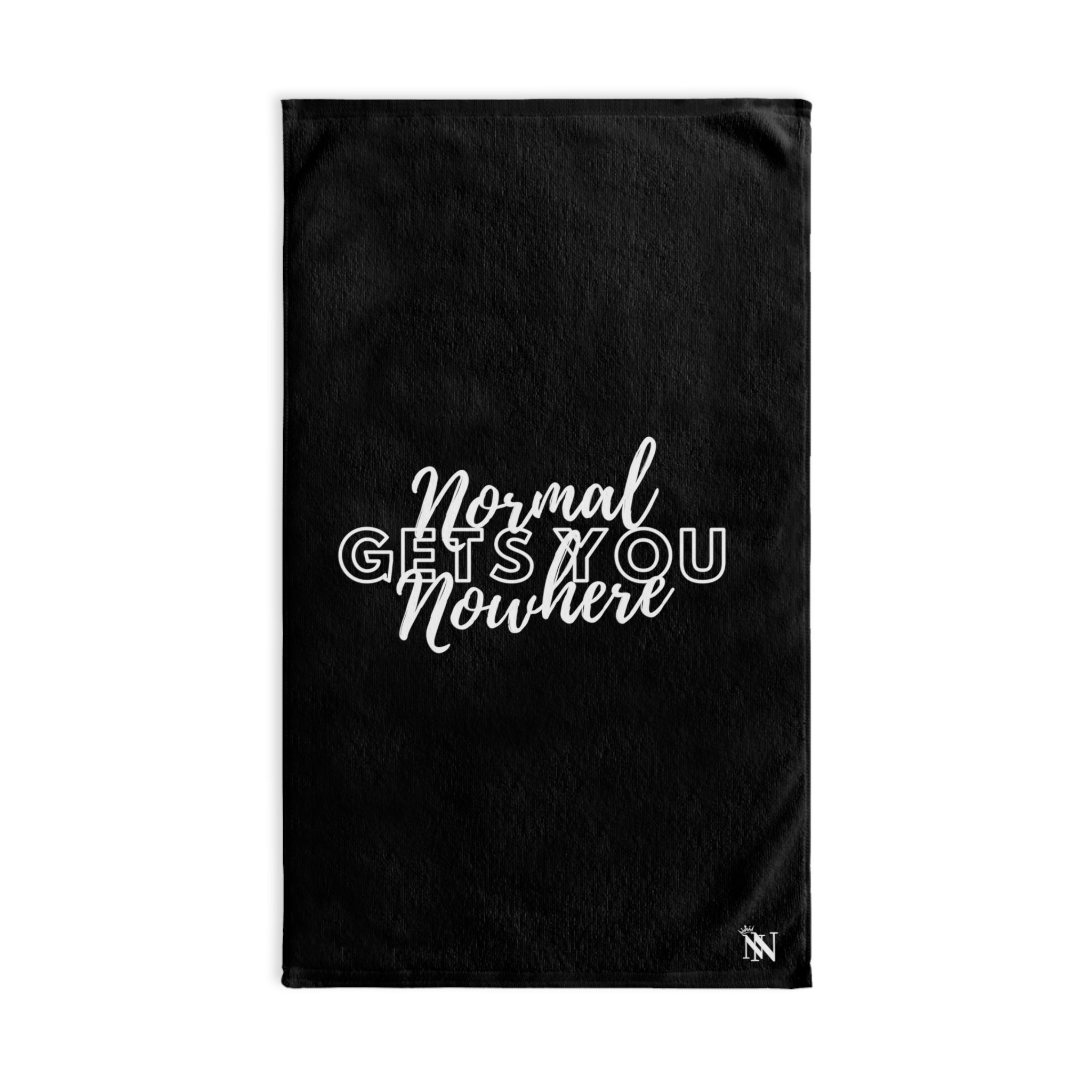 Normal Nowhere Black | Sexy Gifts for Boyfriend, Funny Towel Romantic Gift for Wedding Couple Fiance First Year 2nd Anniversary Valentines, Party Gag Gifts, Joke Humor Cloth for Husband Men BF NECTAR NAPKINS