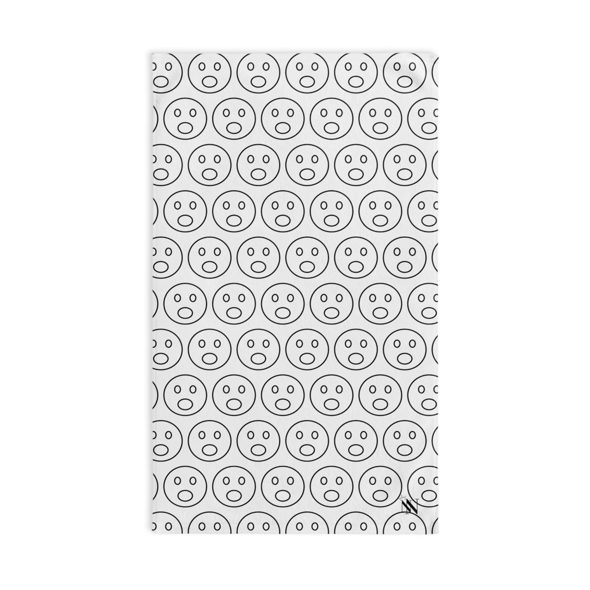 OH  Emoji Pattern White | Funny Gifts for Men - Gifts for Him - Birthday Gifts for Men, Him, Her, Husband, Boyfriend, Girlfriend, New Couple Gifts, Fathers & Valentines Day Gifts, Christmas Gifts NECTAR NAPKINS