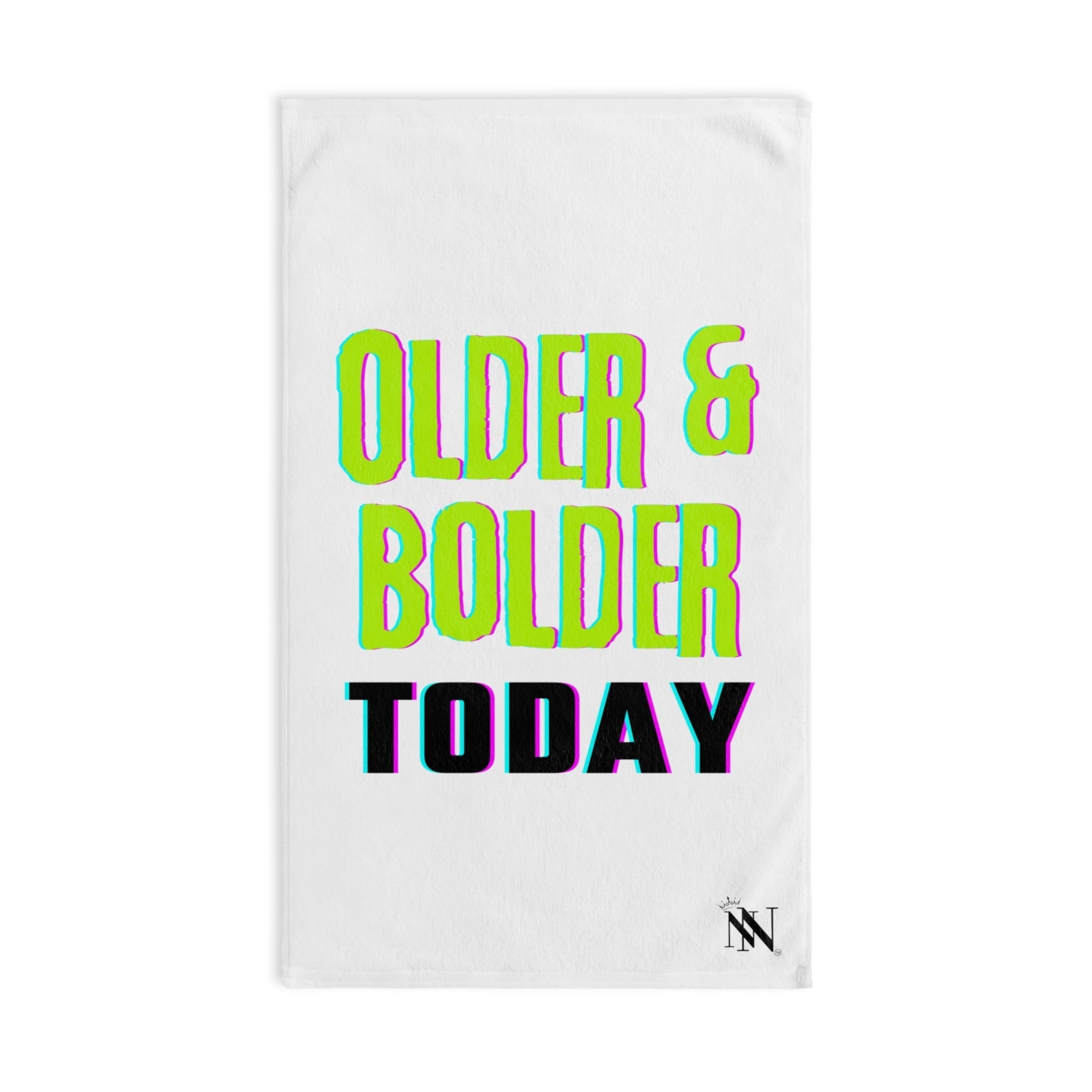 Older Bolder White | Funny Gifts for Men - Gifts for Him - Birthday Gifts for Men, Him, Her, Husband, Boyfriend, Girlfriend, New Couple Gifts, Fathers & Valentines Day Gifts, Christmas Gifts NECTAR NAPKINS