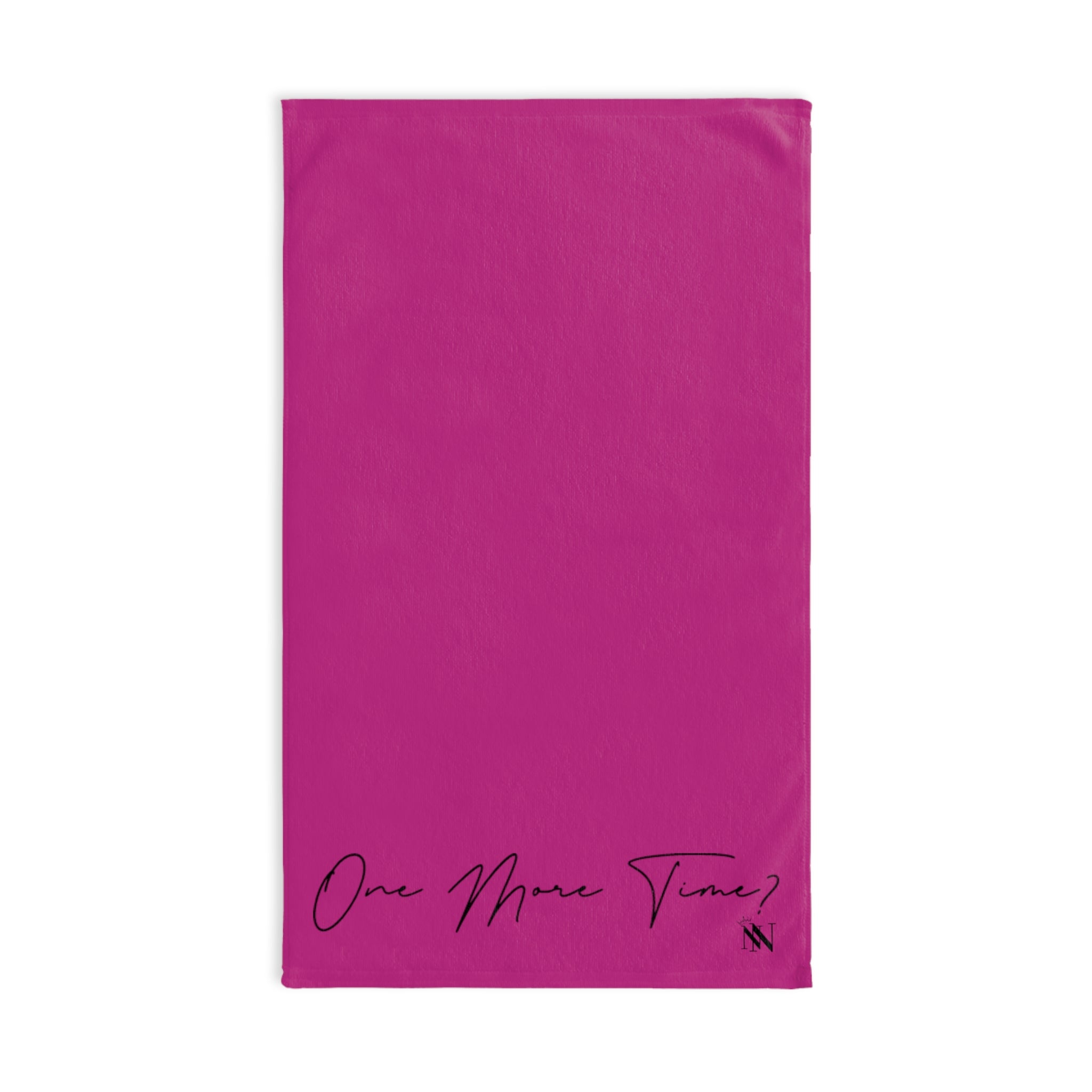 One More Time? Fuscia | Funny Gifts for Men - Gifts for Him - Birthday Gifts for Men, Him, Husband, Boyfriend, New Couple Gifts, Fathers & Valentines Day Gifts, Hand Towels NECTAR NAPKINS