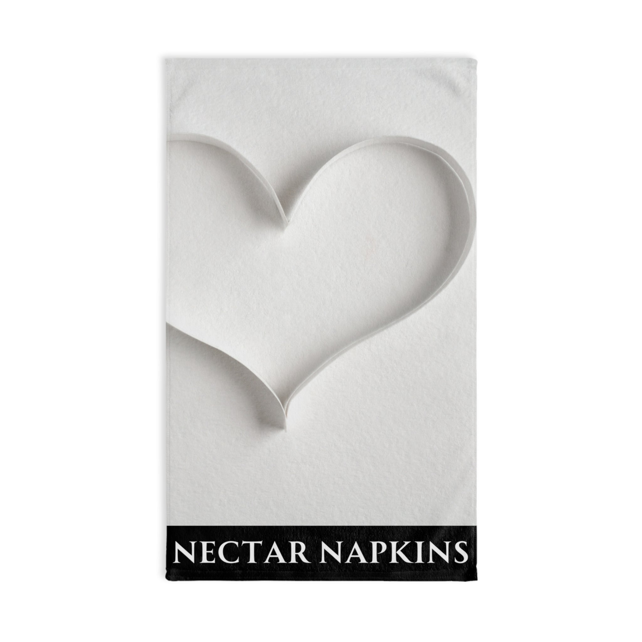 Paper Heart 3D Black | Sexy Gifts for Boyfriend, Funny Towel Romantic Gift for Wedding Couple Fiance First Year 2nd Anniversary Valentines, Party Gag Gifts, Joke Humor Cloth for Husband Men BF NECTAR NAPKINS