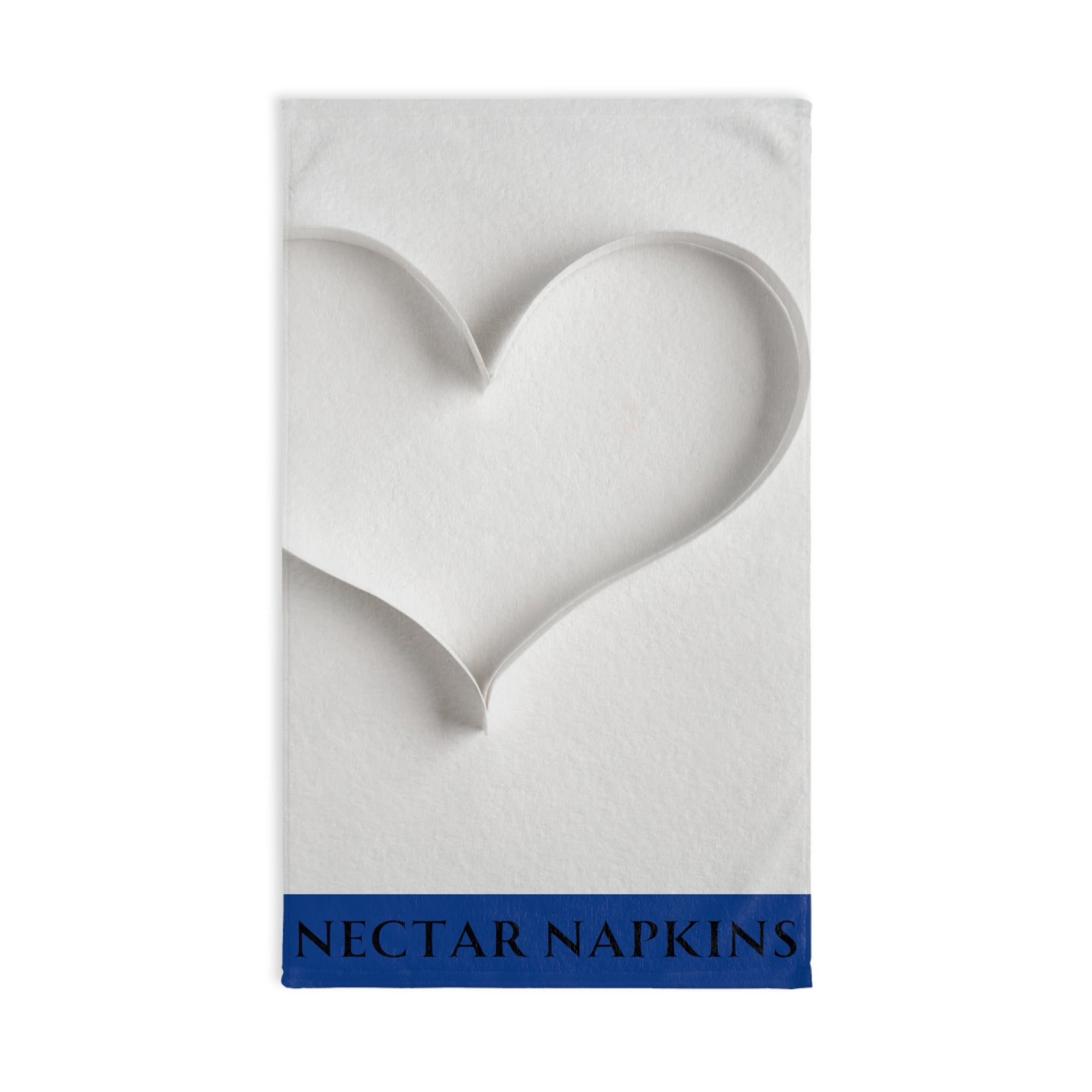 Paper Heart 3D Blue | Gifts for Boyfriend, Funny Towel Romantic Gift for Wedding Couple Fiance First Year Anniversary Valentines, Party Gag Gifts, Joke Humor Cloth for Husband Men BF NECTAR NAPKINS