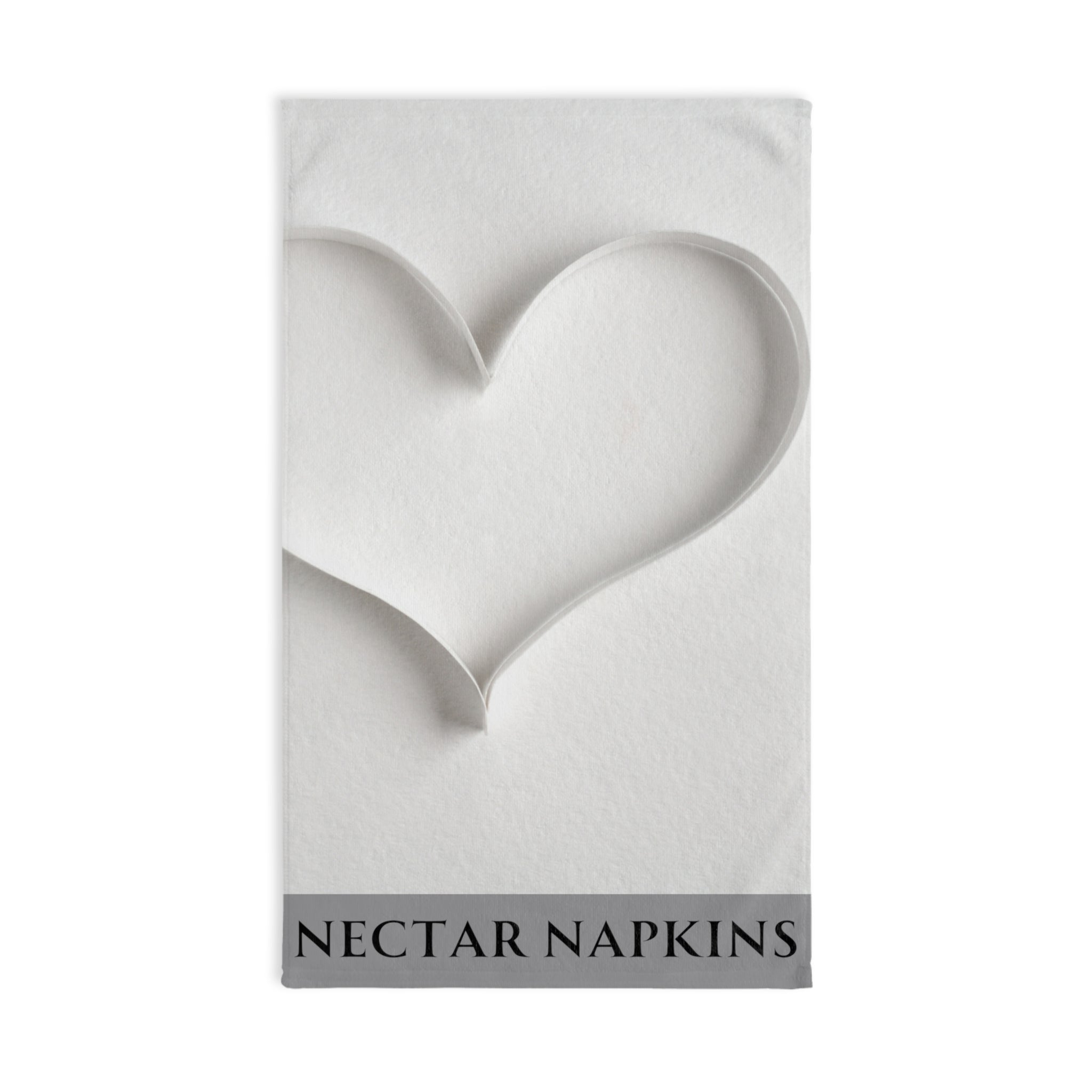 Paper Heart 3D Grey | Anniversary Wedding, Christmas, Valentines Day, Birthday Gifts for Him, Her, Romantic Gifts for Wife, Girlfriend, Couples Gifts for Boyfriend, Husband NECTAR NAPKINS