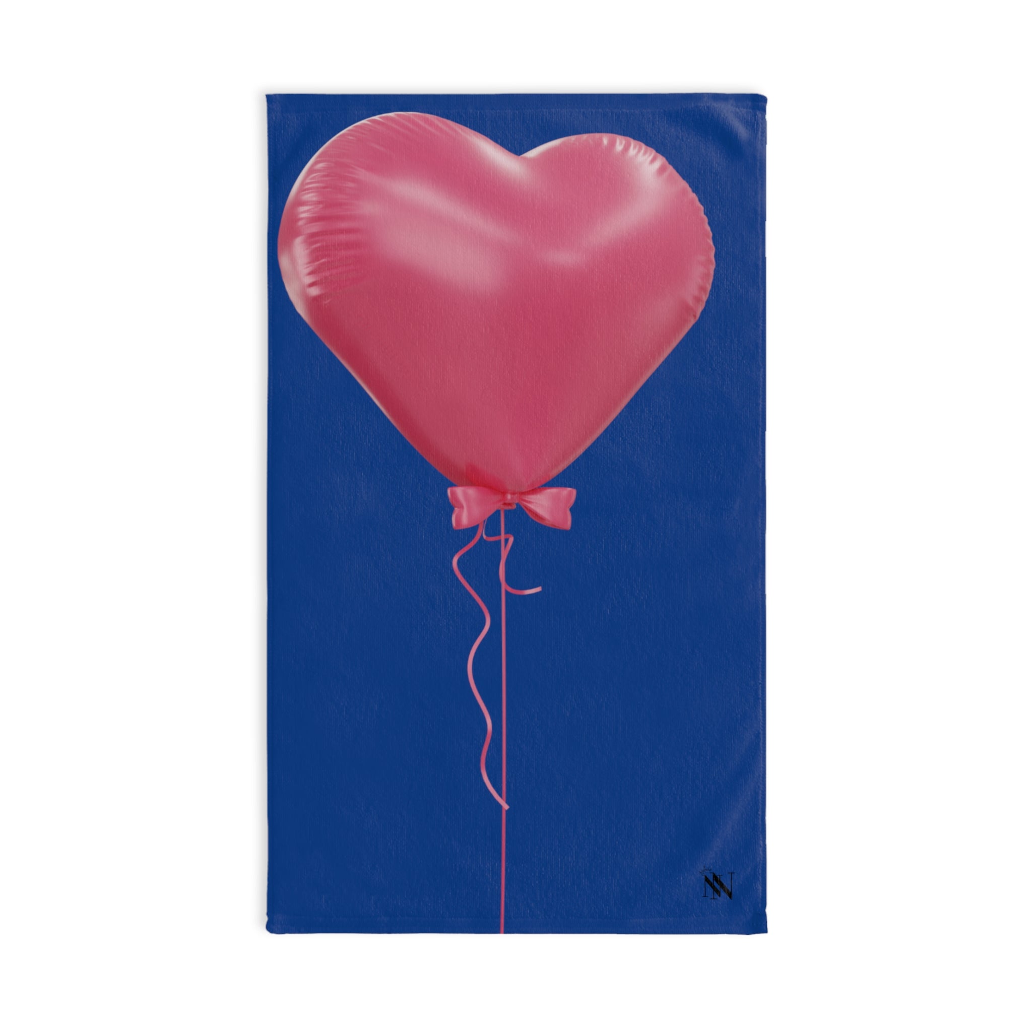 Pink 3D Heart Balloon Blue | Gifts for Boyfriend, Funny Towel Romantic Gift for Wedding Couple Fiance First Year Anniversary Valentines, Party Gag Gifts, Joke Humor Cloth for Husband Men BF NECTAR NAPKINS