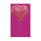 Pink 3D Heart Balloon Fuscia | Funny Gifts for Men - Gifts for Him - Birthday Gifts for Men, Him, Husband, Boyfriend, New Couple Gifts, Fathers & Valentines Day Gifts, Hand Towels NECTAR NAPKINS
