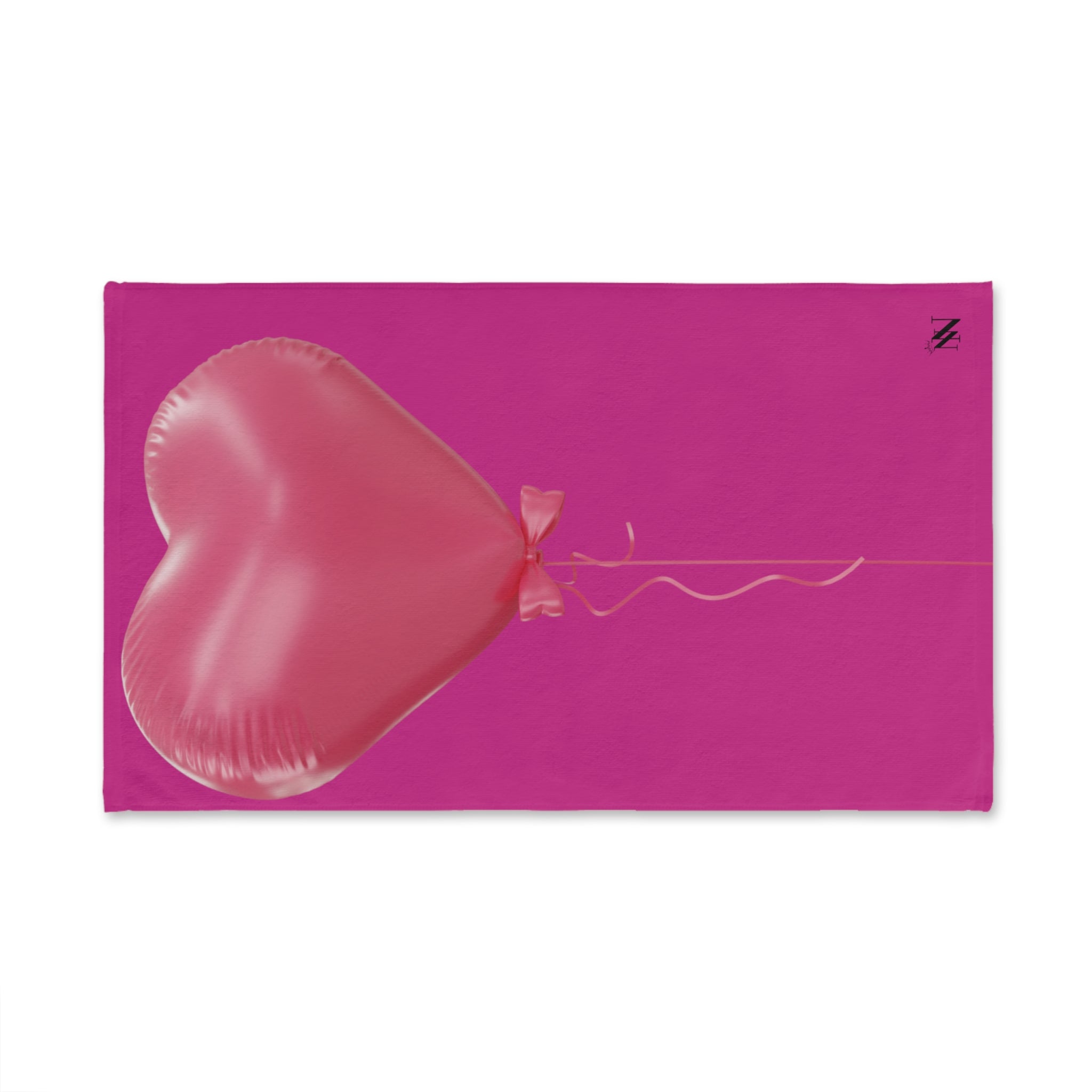 Pink 3D Heart Balloon Fuscia | Funny Gifts for Men - Gifts for Him - Birthday Gifts for Men, Him, Husband, Boyfriend, New Couple Gifts, Fathers & Valentines Day Gifts, Hand Towels NECTAR NAPKINS