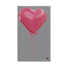 Pink 3D Heart Balloon Grey | Anniversary Wedding, Christmas, Valentines Day, Birthday Gifts for Him, Her, Romantic Gifts for Wife, Girlfriend, Couples Gifts for Boyfriend, Husband NECTAR NAPKINS
