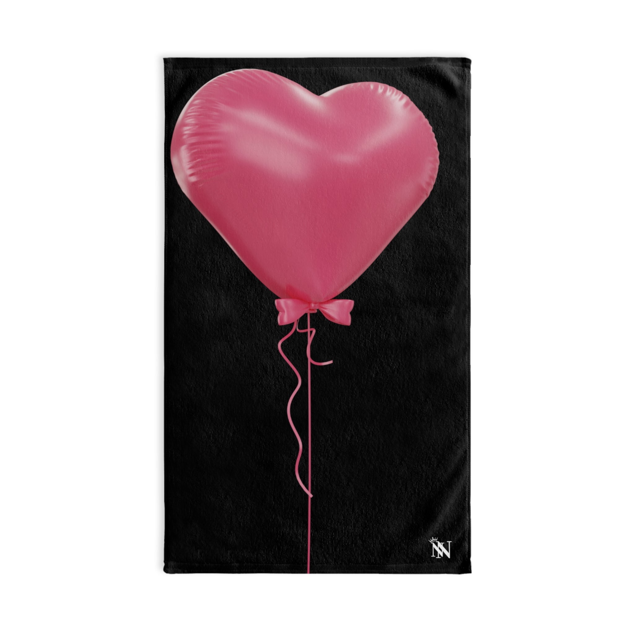 Pink 3D Heart BalloonBlack | Sexy Gifts for Boyfriend, Funny Towel Romantic Gift for Wedding Couple Fiance First Year 2nd Anniversary Valentines, Party Gag Gifts, Joke Humor Cloth for Husband Men BF NECTAR NAPKINS