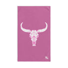 Pink Cow Skull | Gifts for Boyfriend, Funny Towel Romantic Gift for Wedding Couple Fiance First Year Anniversary Valentines, Party Gag Gifts, Joke Humor Cloth for Husband Men BF NECTAR NAPKINS