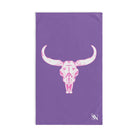 Pink Cow Skull Lavendar | Funny Gifts for Men - Gifts for Him - Birthday Gifts for Men, Him, Husband, Boyfriend, New Couple Gifts, Fathers & Valentines Day Gifts, Hand Towels NECTAR NAPKINS