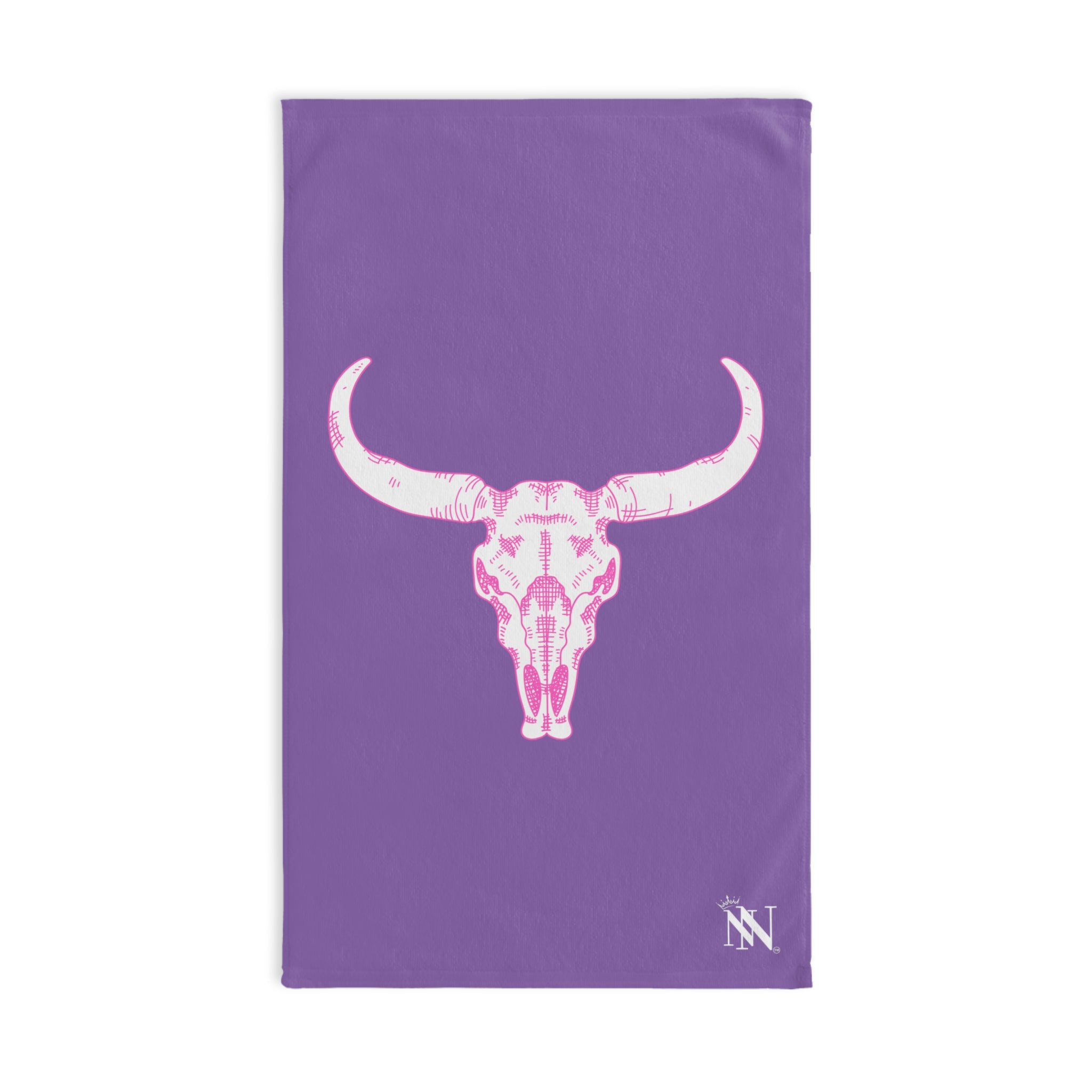 Pink Cow Skull Lavendar | Funny Gifts for Men - Gifts for Him - Birthday Gifts for Men, Him, Husband, Boyfriend, New Couple Gifts, Fathers & Valentines Day Gifts, Hand Towels NECTAR NAPKINS