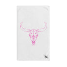 Pink Cow Skull White | Funny Gifts for Men - Gifts for Him - Birthday Gifts for Men, Him, Her, Husband, Boyfriend, Girlfriend, New Couple Gifts, Fathers & Valentines Day Gifts, Christmas Gifts NECTAR NAPKINS