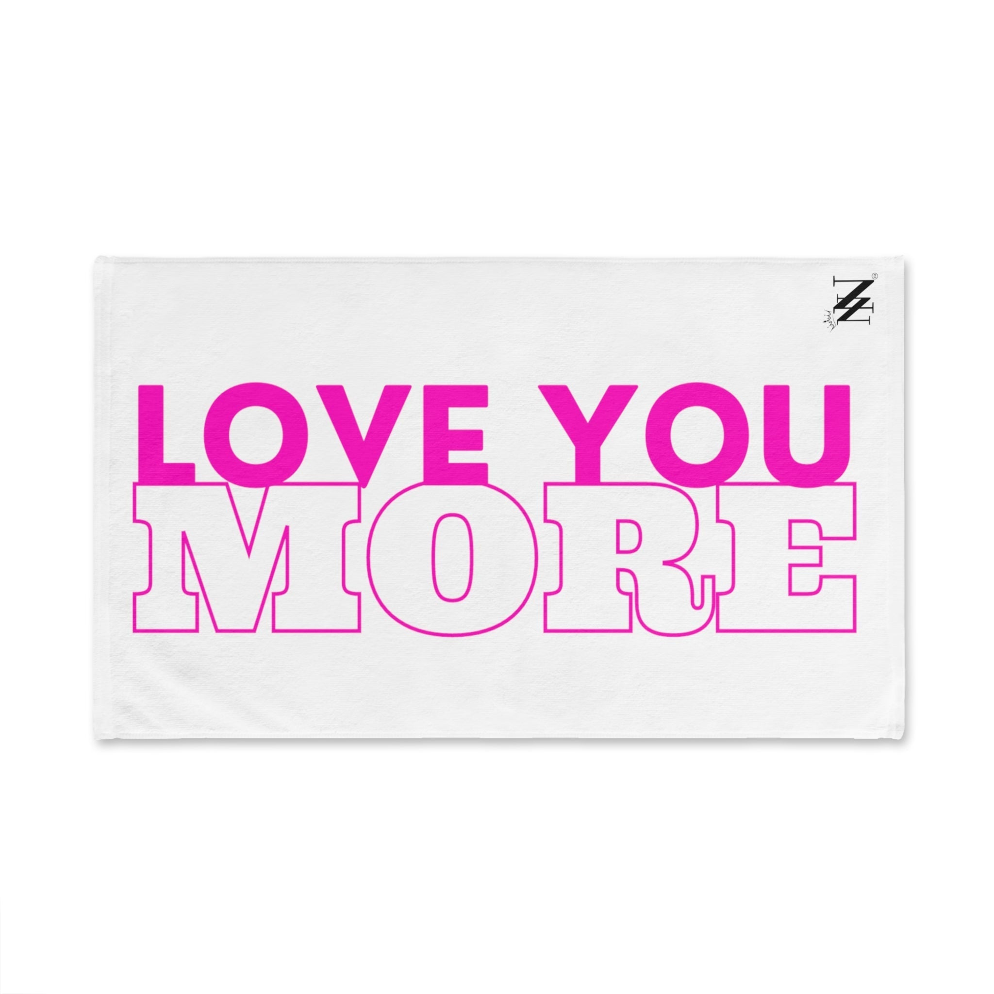 Pink Love You More White | Funny Gifts for Men - Gifts for Him - Birthday Gifts for Men, Him, Her, Husband, Boyfriend, Girlfriend, New Couple Gifts, Fathers & Valentines Day Gifts, Christmas Gifts NECTAR NAPKINS