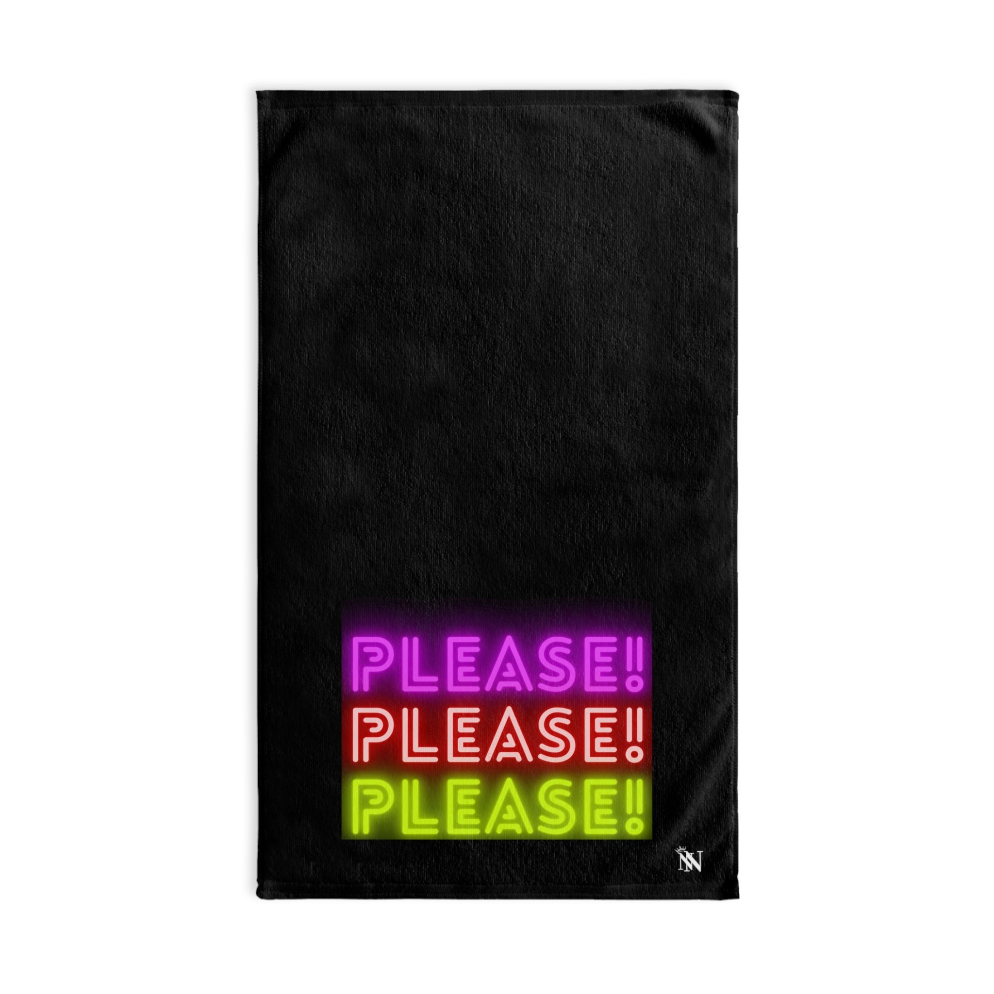 Please Please Please Black | Sexy Gifts for Boyfriend, Funny Towel Romantic Gift for Wedding Couple Fiance First Year 2nd Anniversary Valentines, Party Gag Gifts, Joke Humor Cloth for Husband Men BF NECTAR NAPKINS